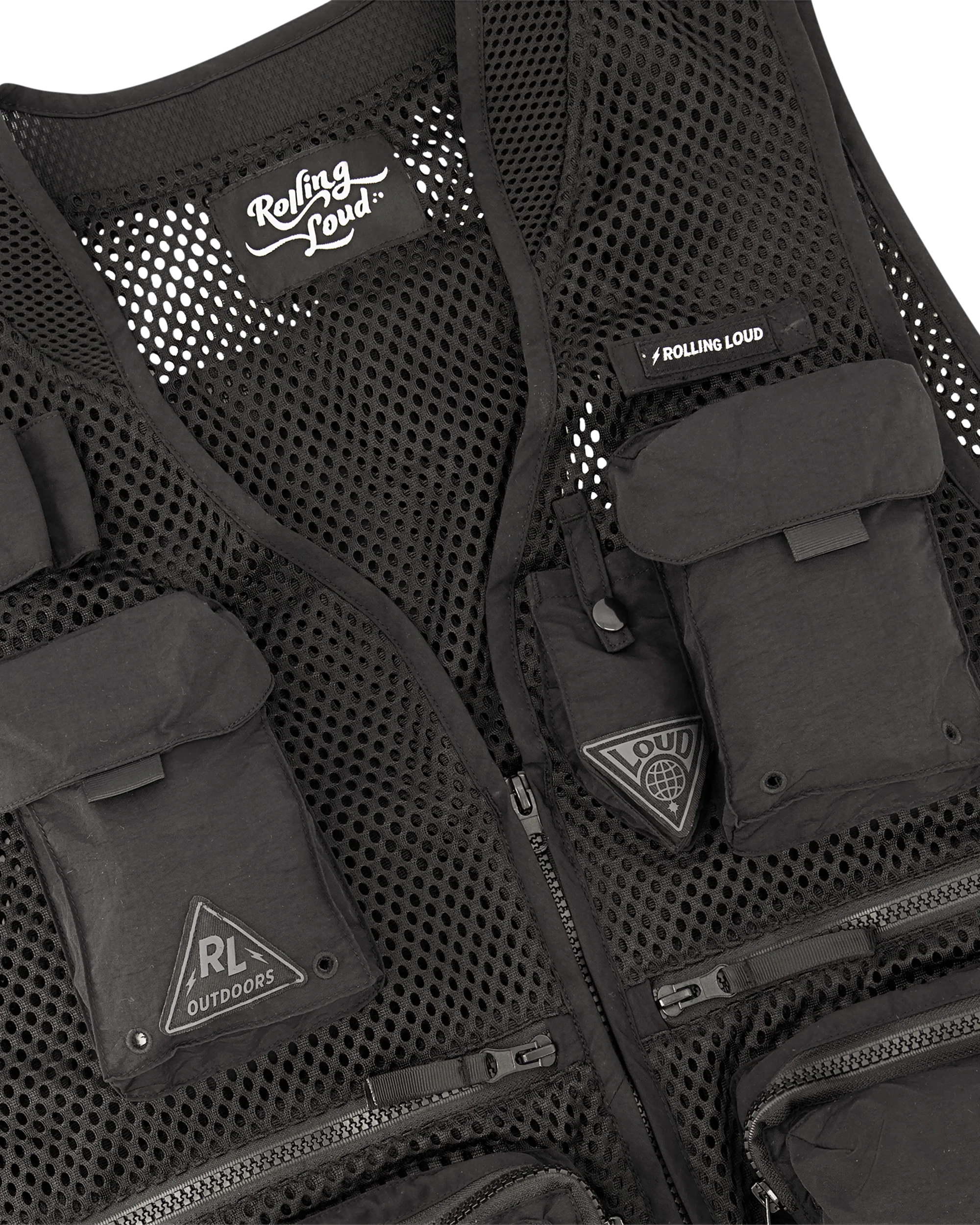 RL Black Mesh Tactical Vest - Image 3