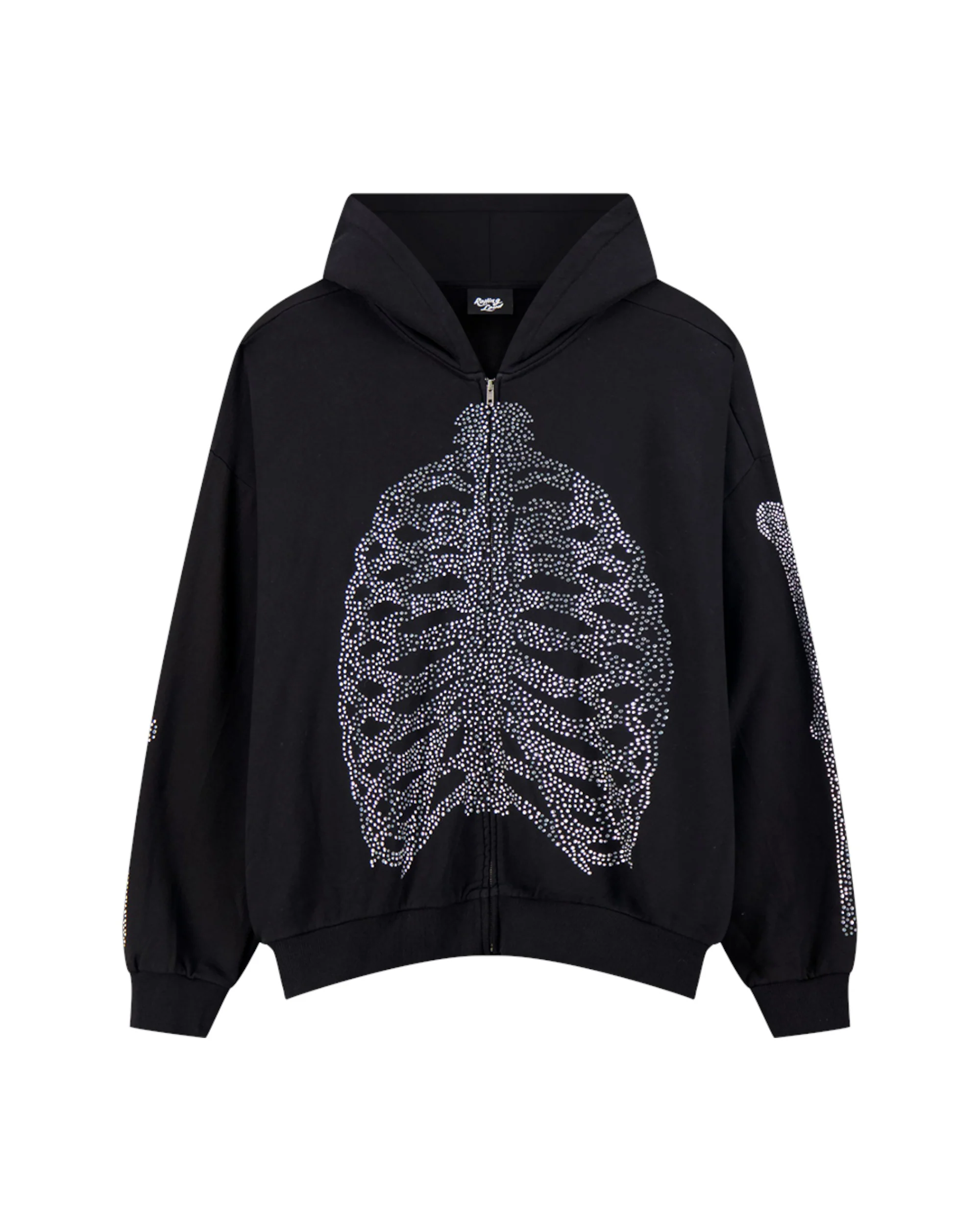 RL BONES ZIP UP HOODIE