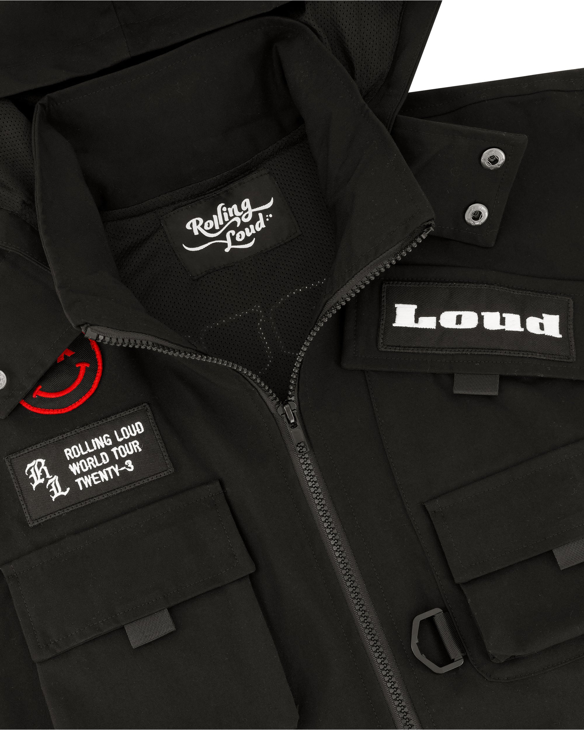 RL Festival Vest Black w/ Removable Hood - Image 3
