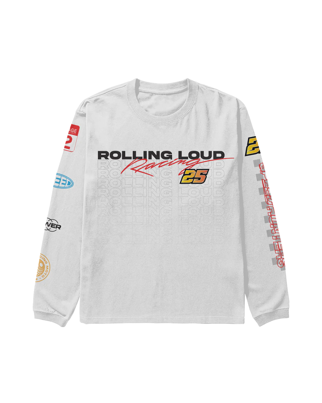 RL LA 25 Moto Cross White Longsleeve - Image 2