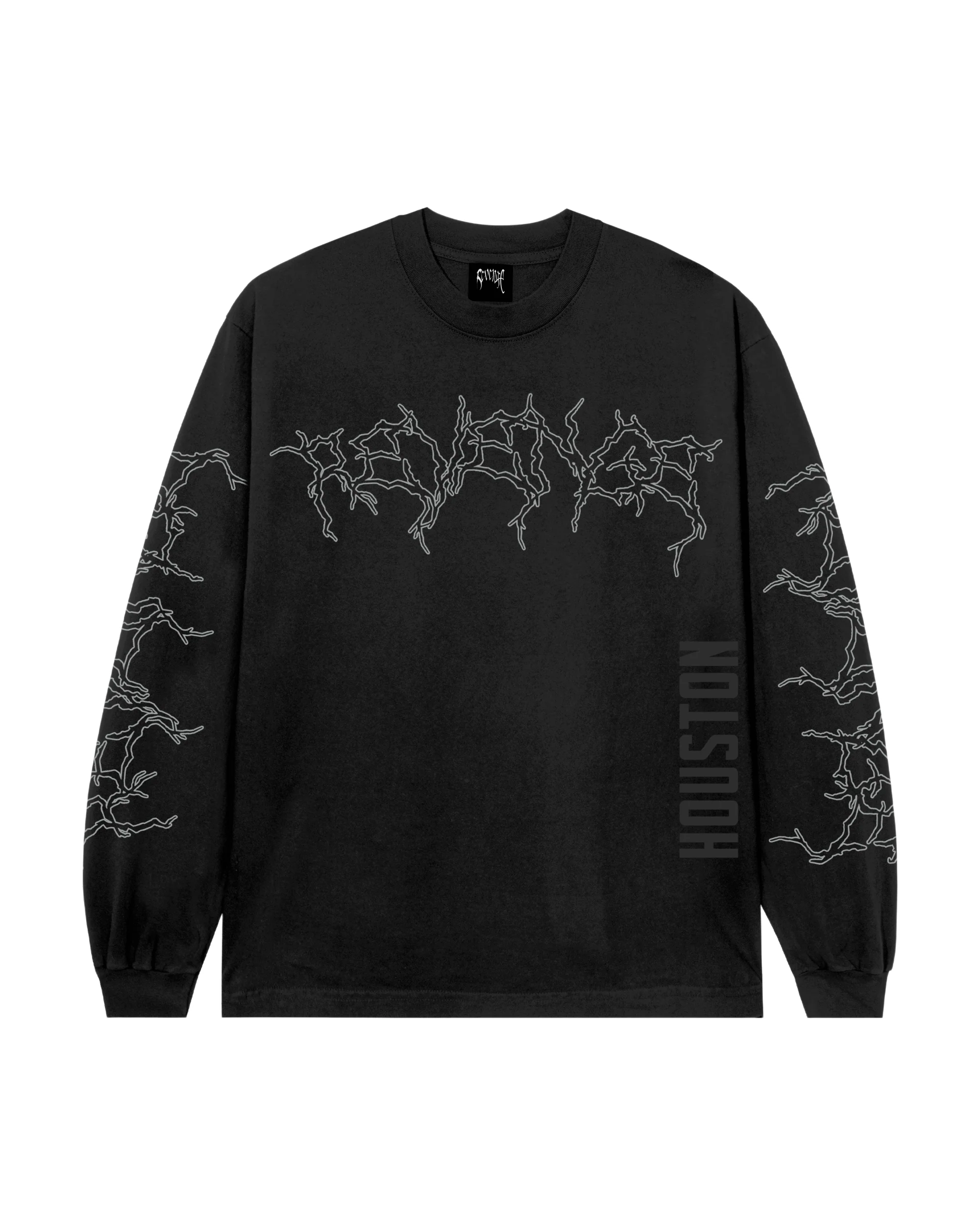 ROCKETS LIGHTNING LOGO LONG SLEEVE BLACK