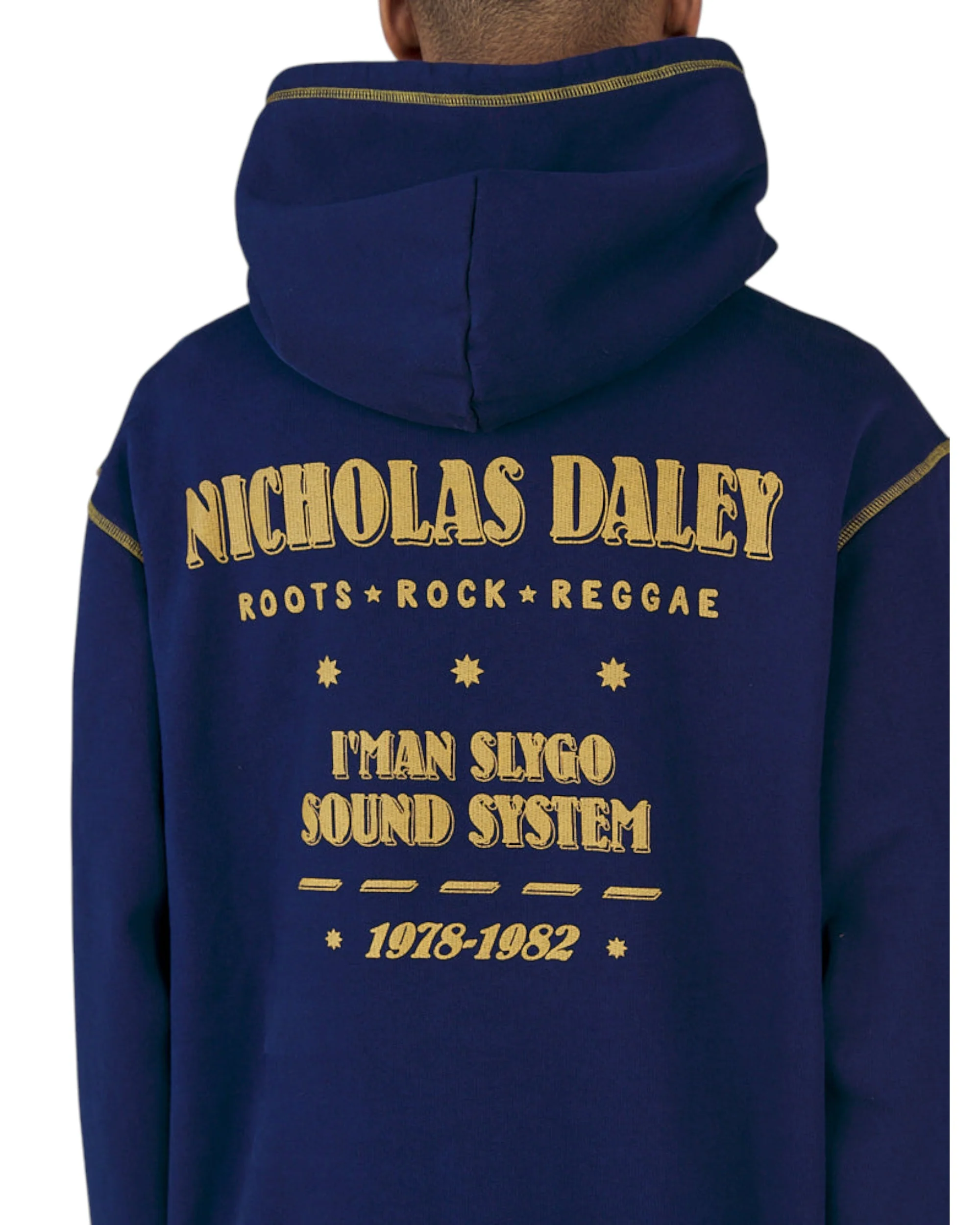 ROOTS ROCK REGGAE KLUB HOODIE - MIDNIGHT SWEATSHIRTING - Image 4