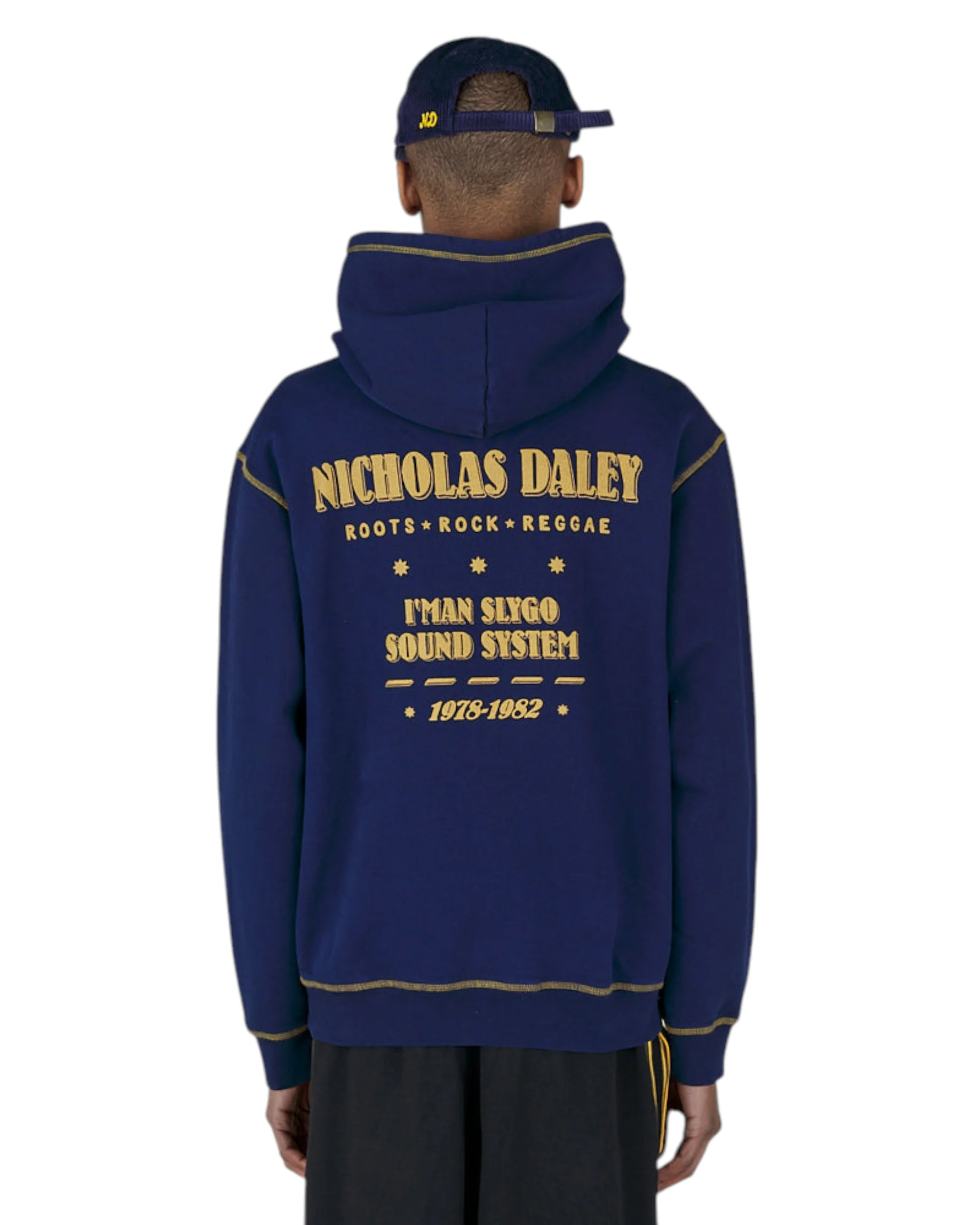 ROOTS ROCK REGGAE KLUB HOODIE - MIDNIGHT SWEATSHIRTING - Image 5