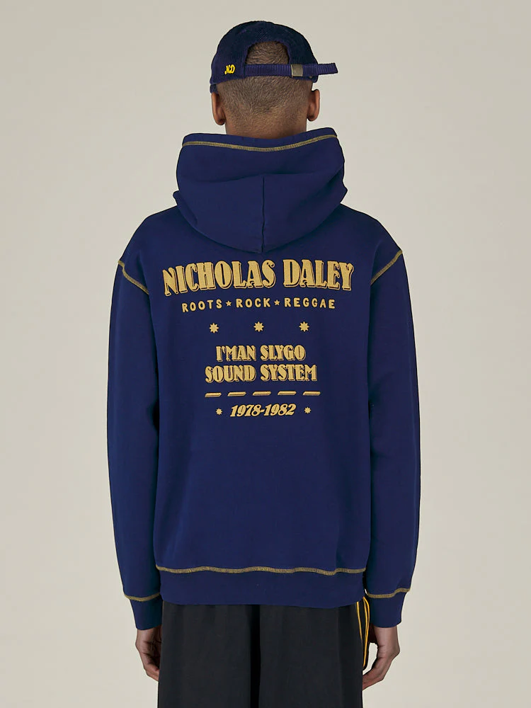 ROOTS ROCK REGGAE KLUB HOODIE - MIDNIGHT SWEATSHIRTING - Image 7