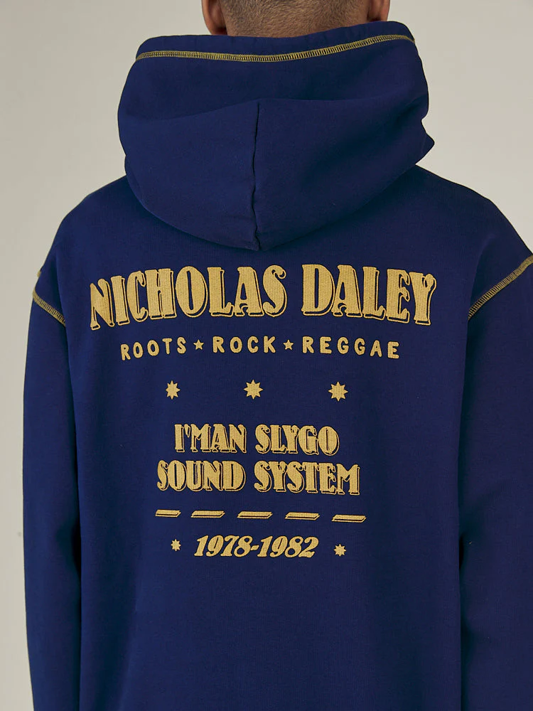 ROOTS ROCK REGGAE KLUB HOODIE - MIDNIGHT SWEATSHIRTING - Image 9