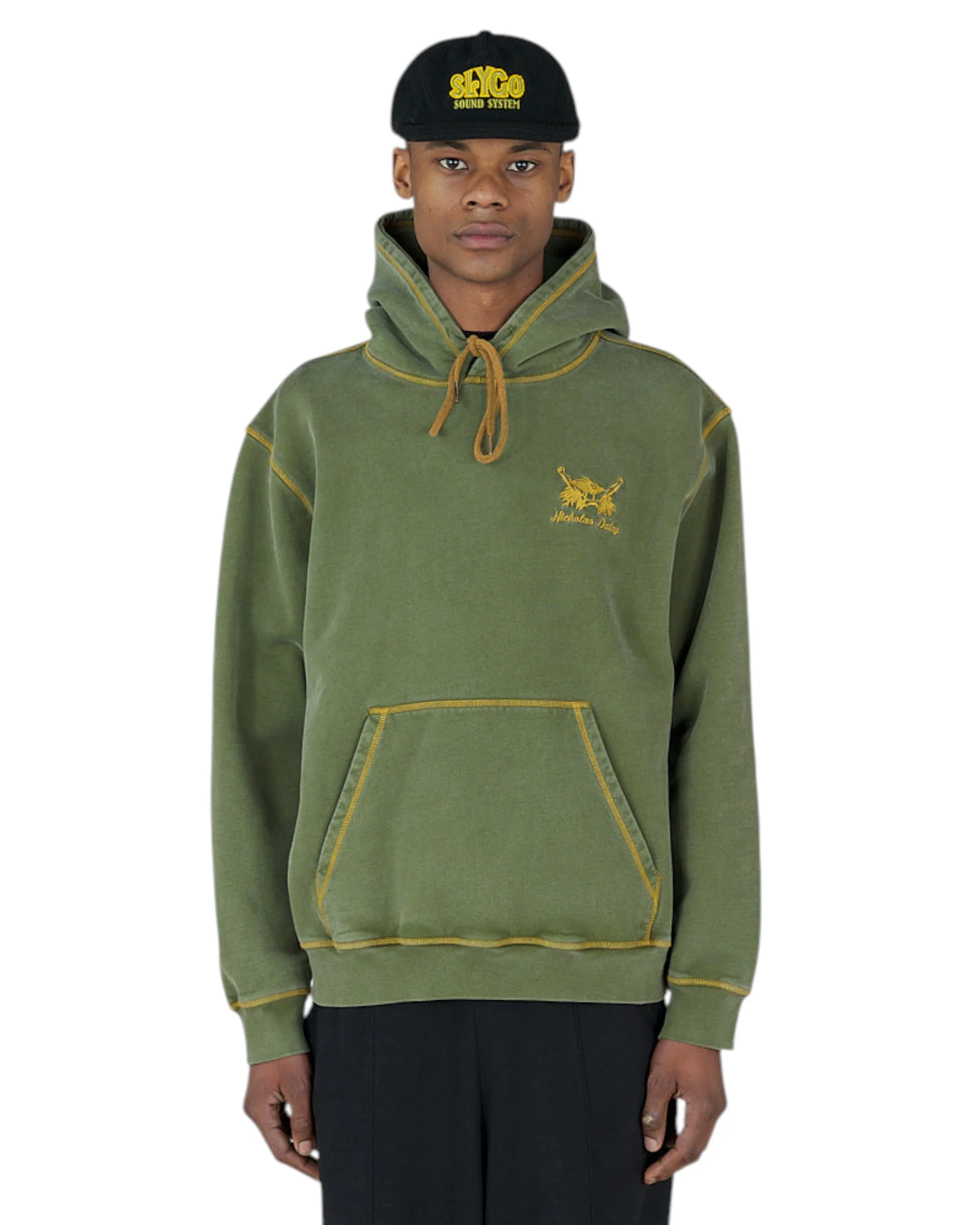 ROOTS ROCK REGGAE KLUB HOODIE - OLIVE SWEATSHIRTING