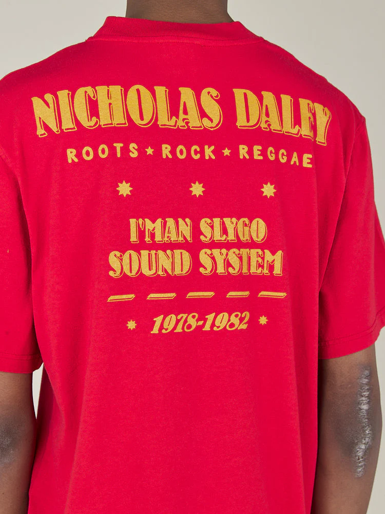 ROOTS ROCK REGGAE TEE - RED - Image 8