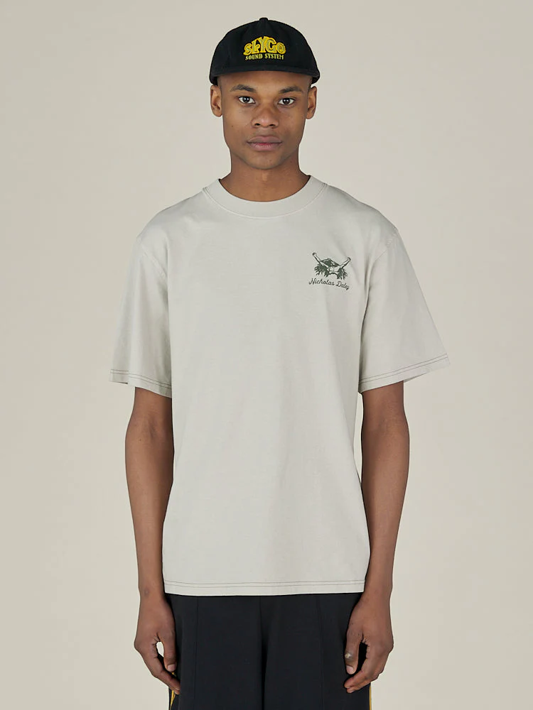 ROOTS ROCK REGGAE TEE - SILVER - Image 5