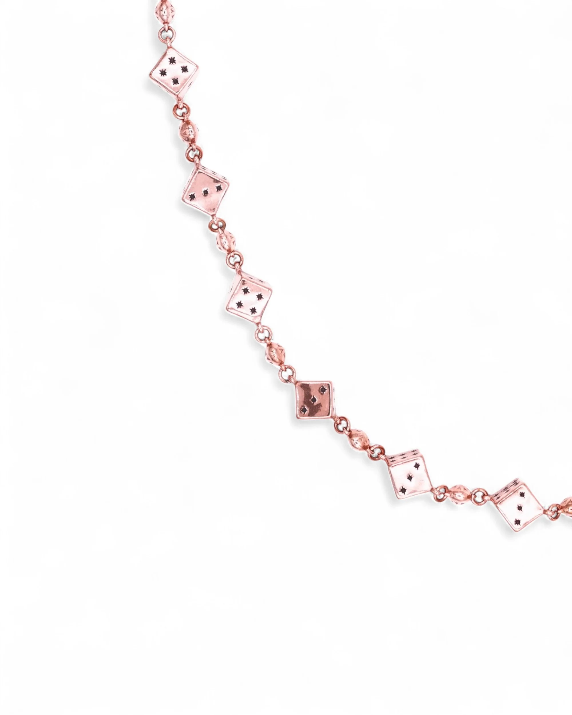 Rose Gold Dice Wallet Chain - No Stones - Image 4