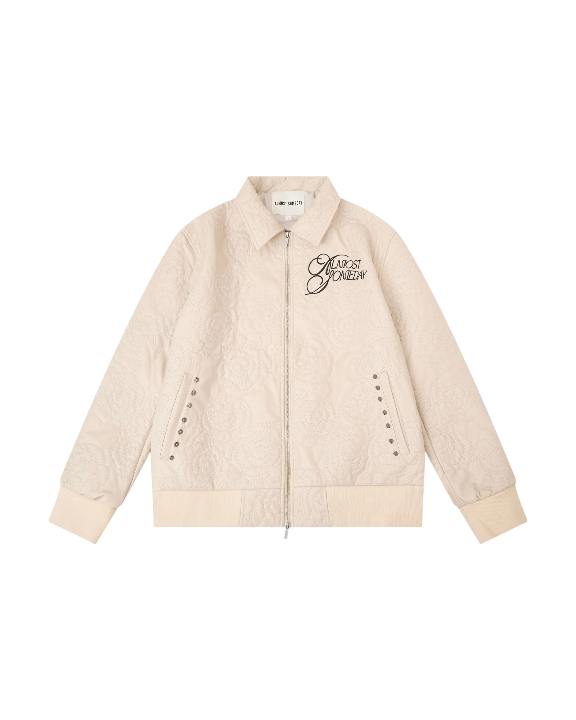 Rosette Embroidered Jacket - Off White