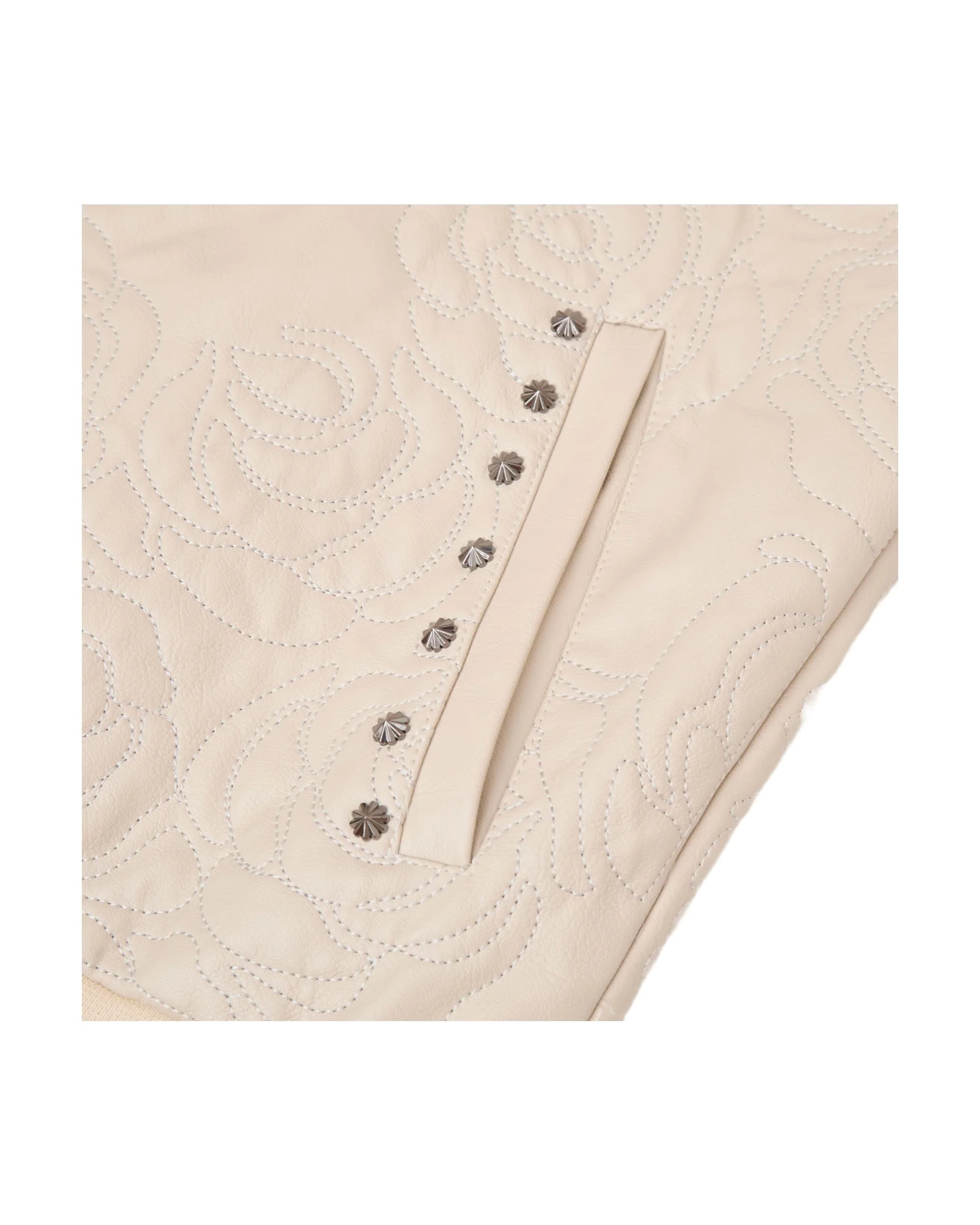 Rosette Embroidered Jacket - Off White - Image 8