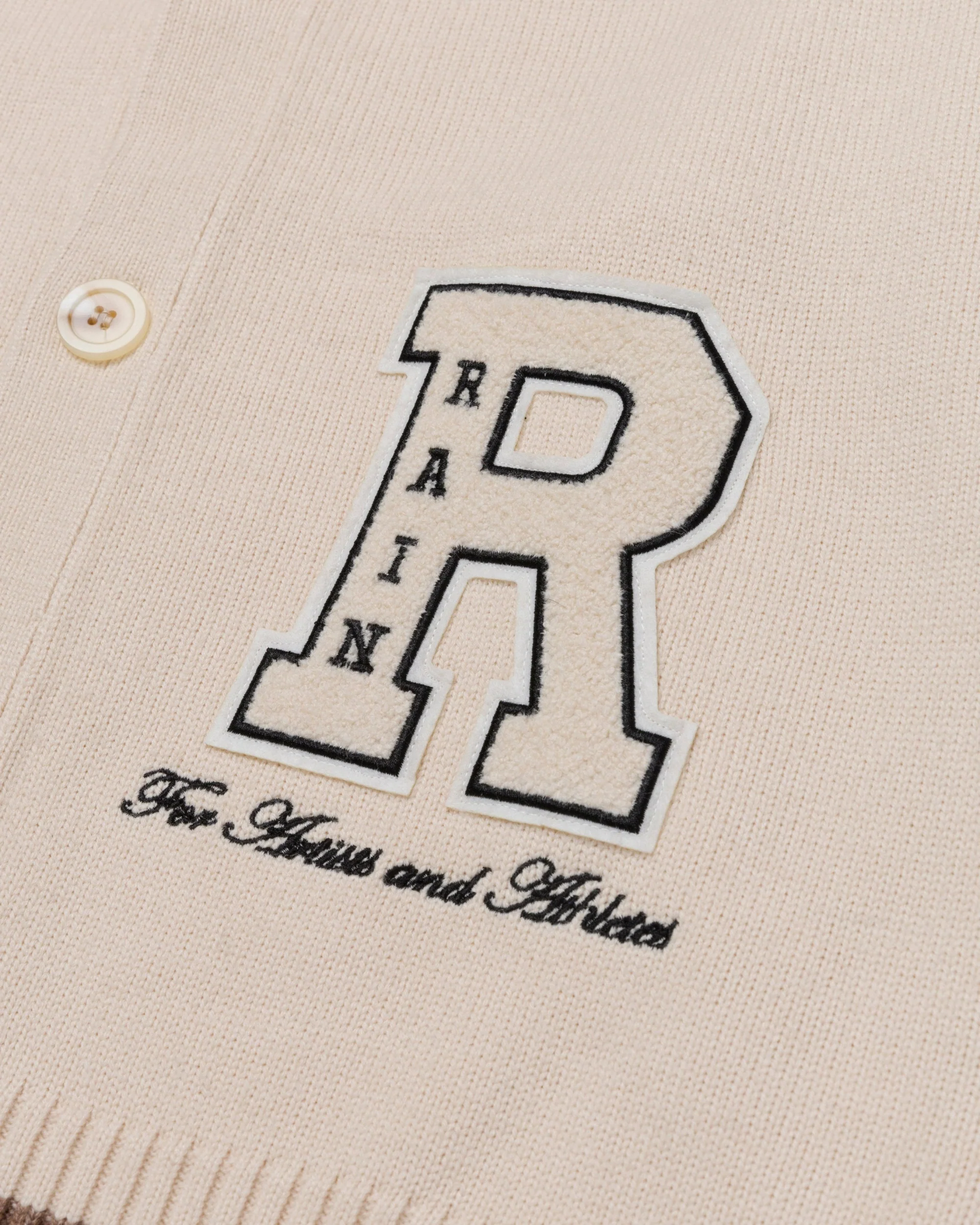 RYOKO RAIN CLASSIC CARDIGAN - CREAM - Image 4