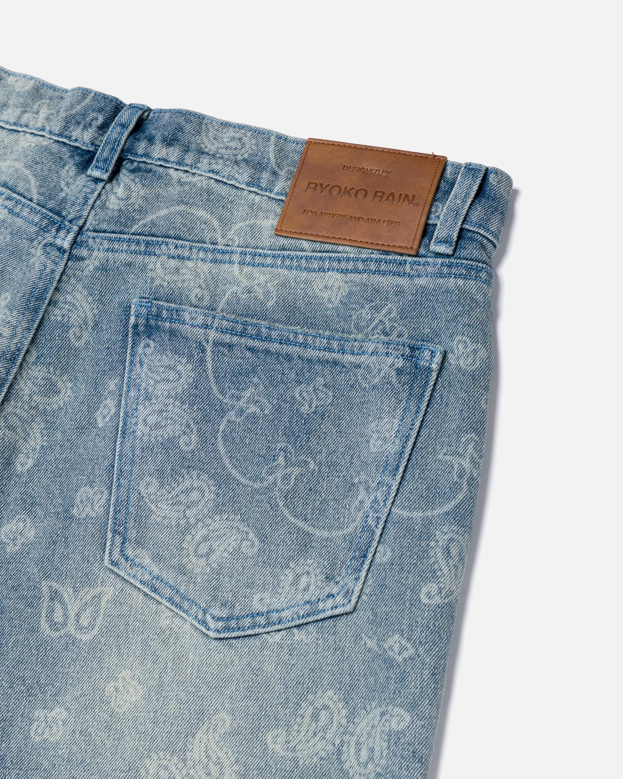 RYOKO RAIN PAISLEY JEANS - Image 5