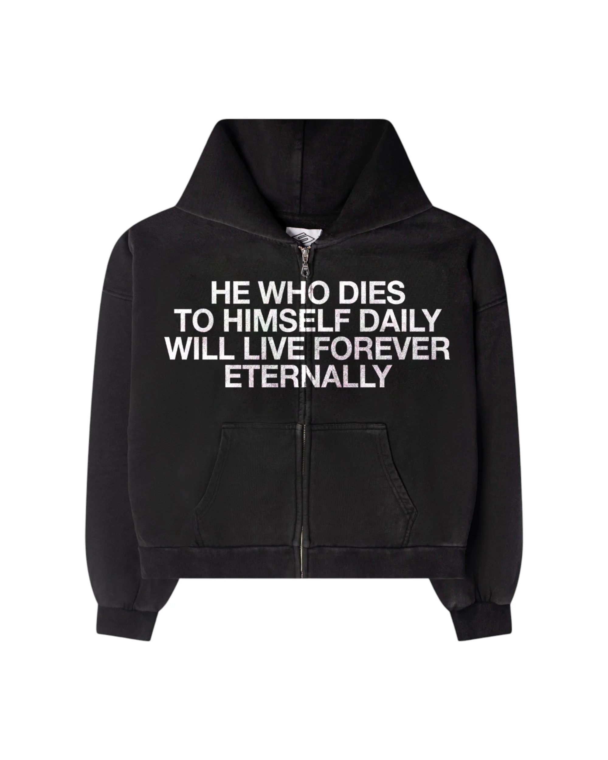 "SACRIFICE" ZIP HOODIE