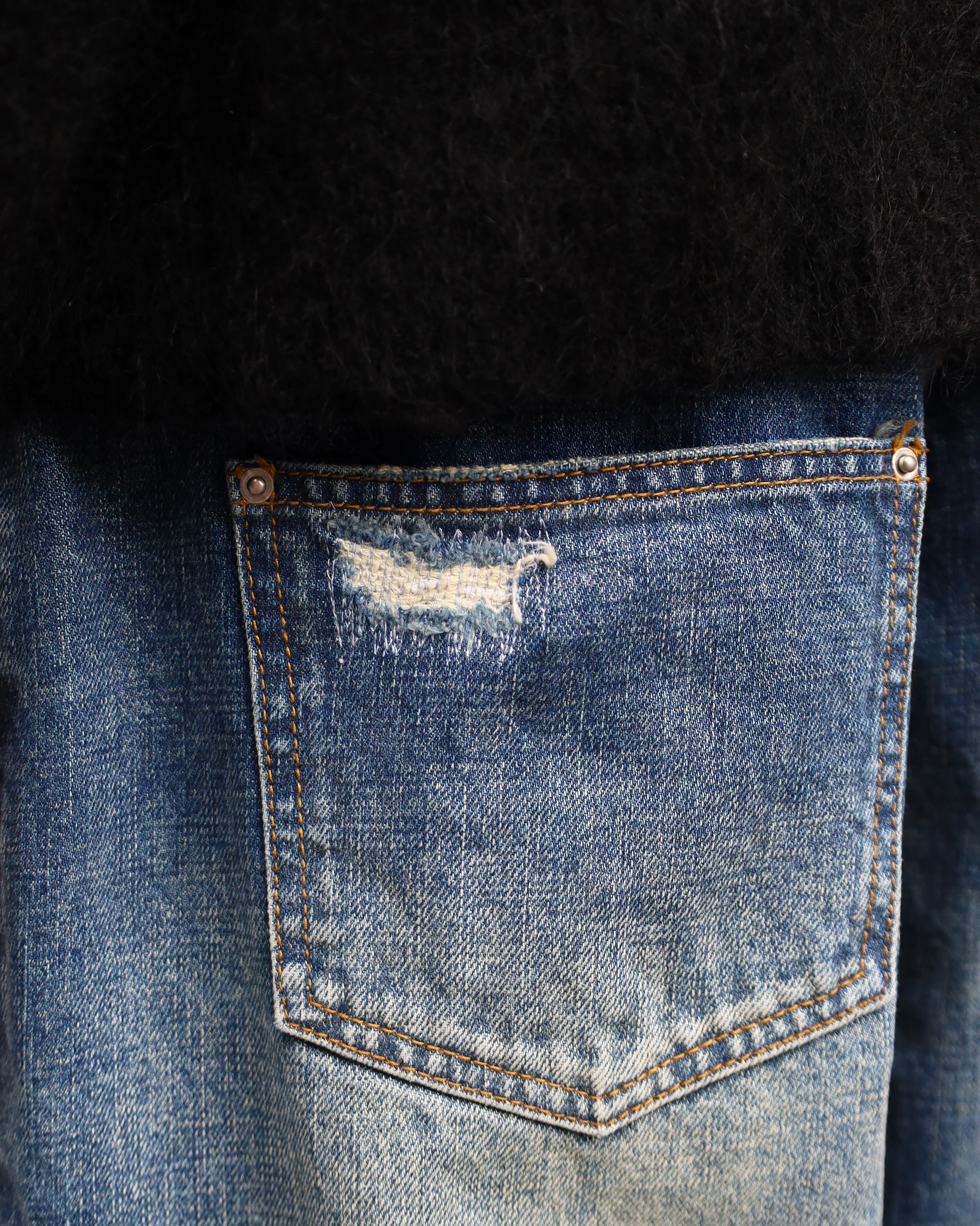 Sashiko Japanese Selvedge Baggy Jeans - Image 6
