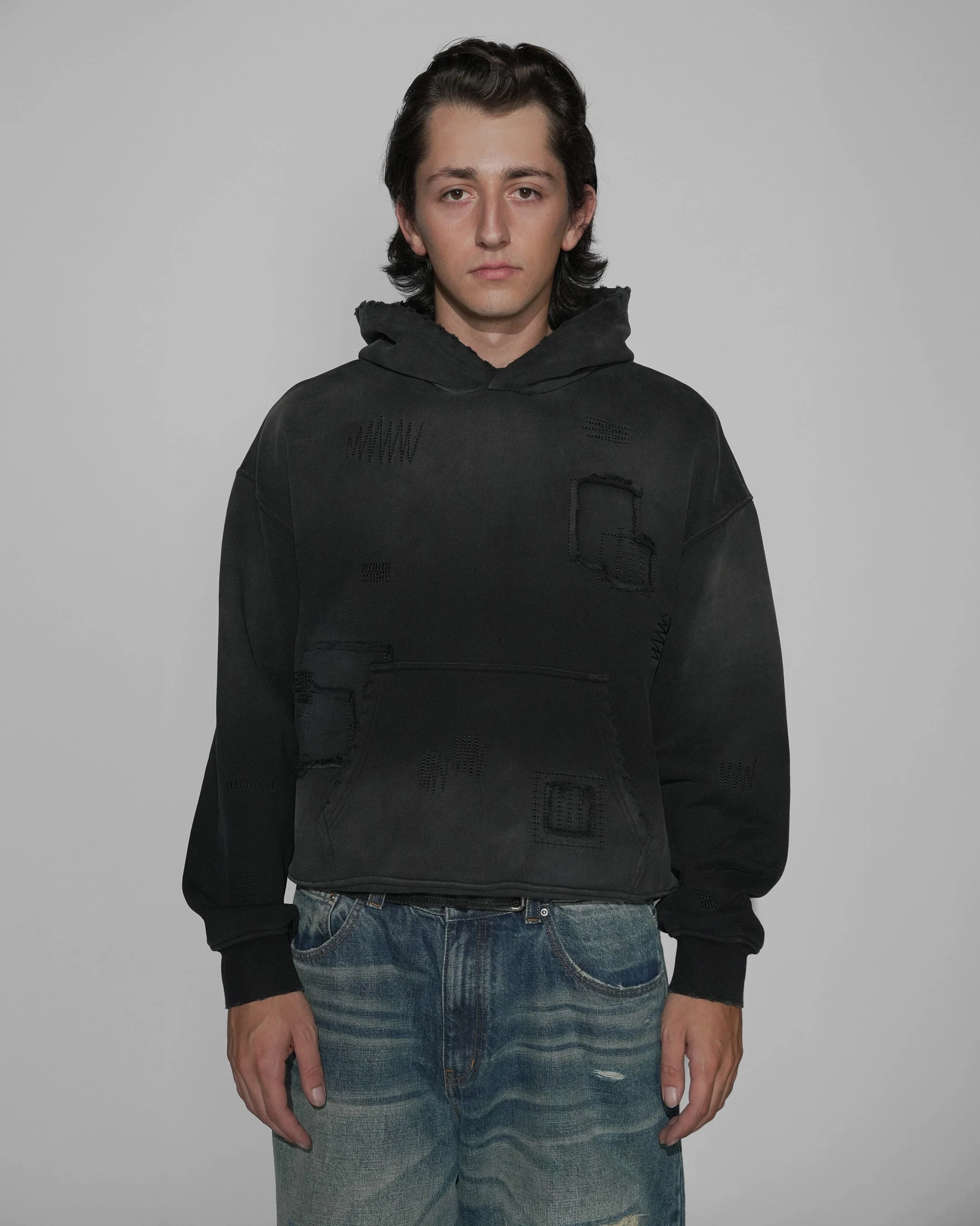 Sashiko Sunfaded Hoodie - Image 2