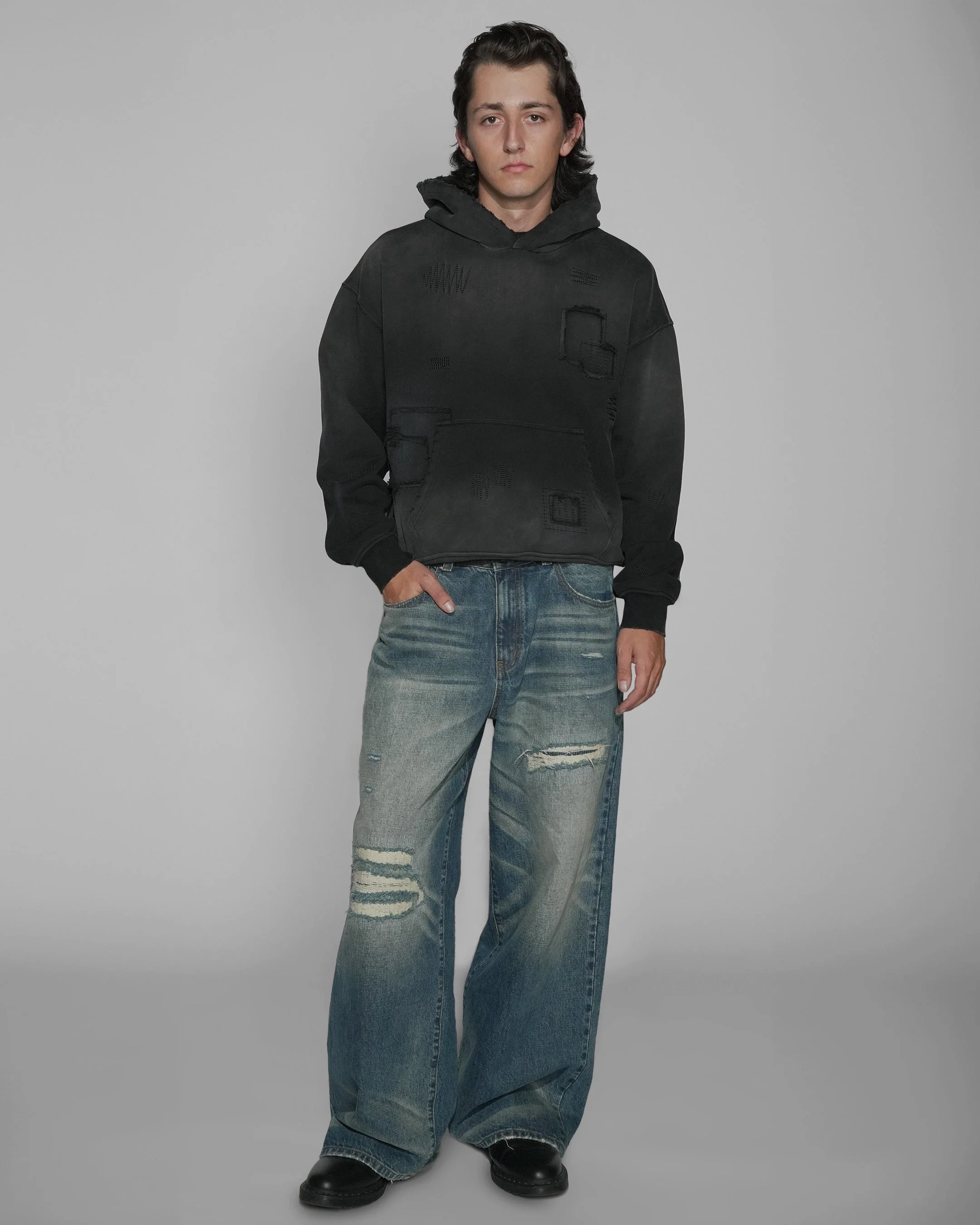 Sashiko Sunfaded Hoodie - Image 4