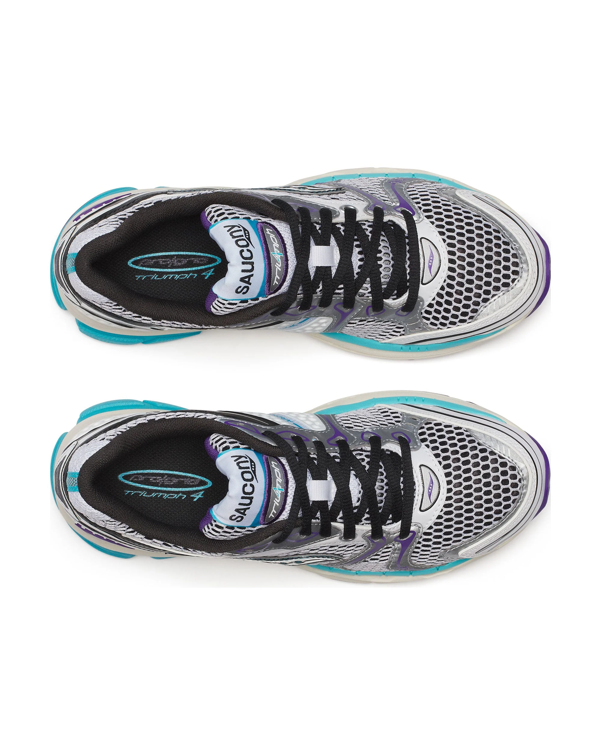 SAUCONY PROGRID TRIUMPH 4 WHITE/BLUE - Image 4