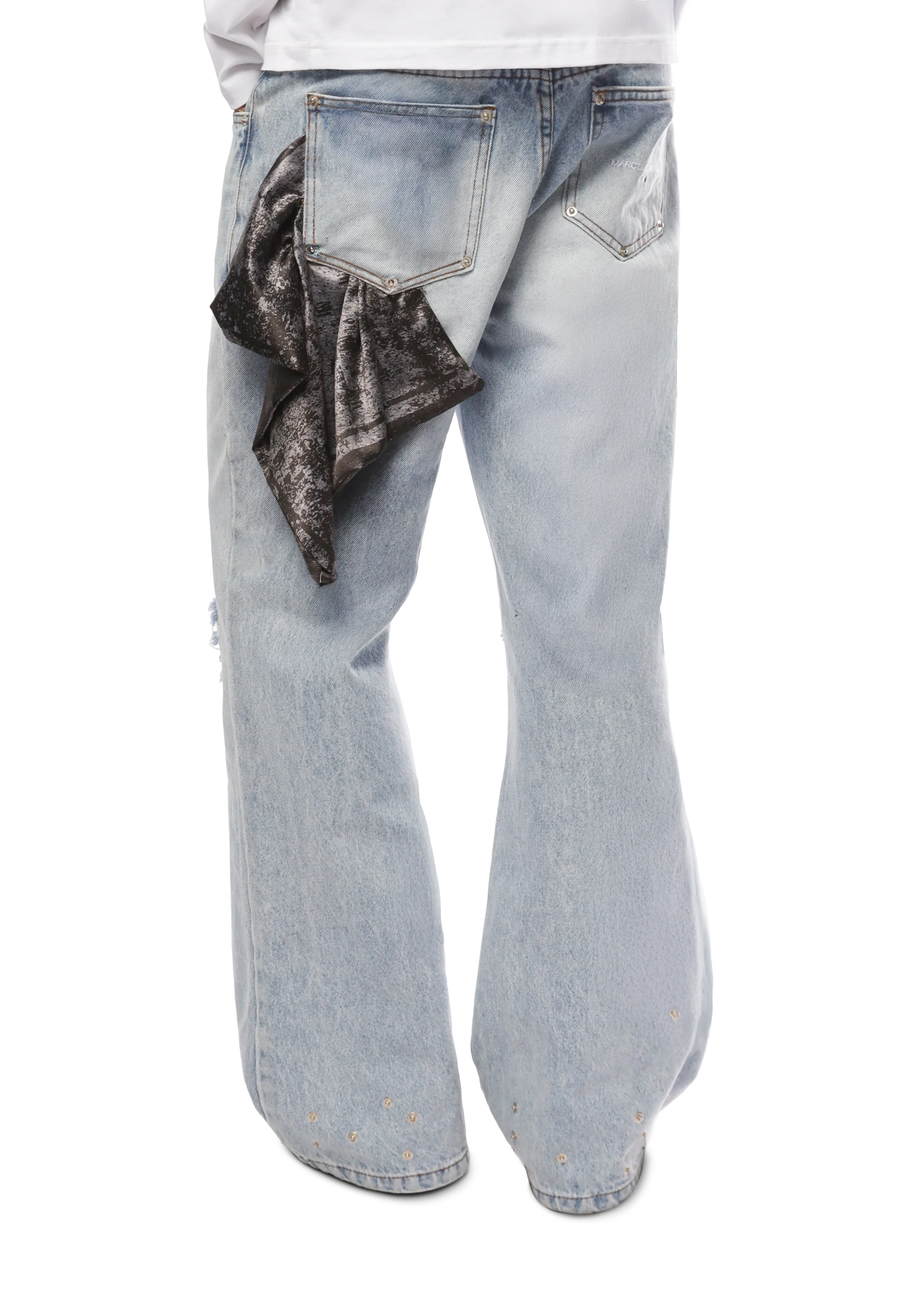 SERPENT FLARE DENIM in BLUE - Image 8