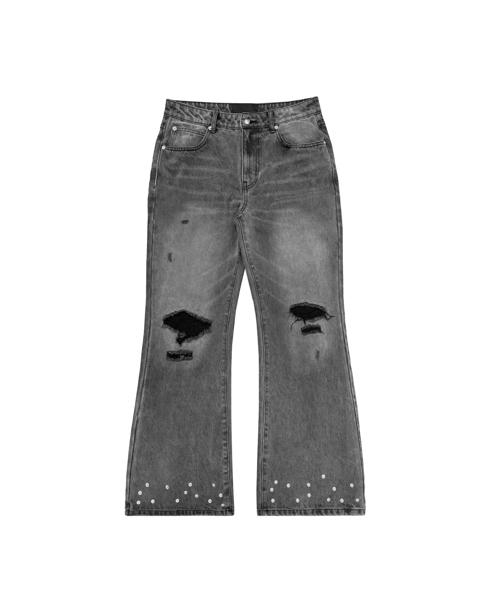 SERPENT FLARE DENIM in GREY