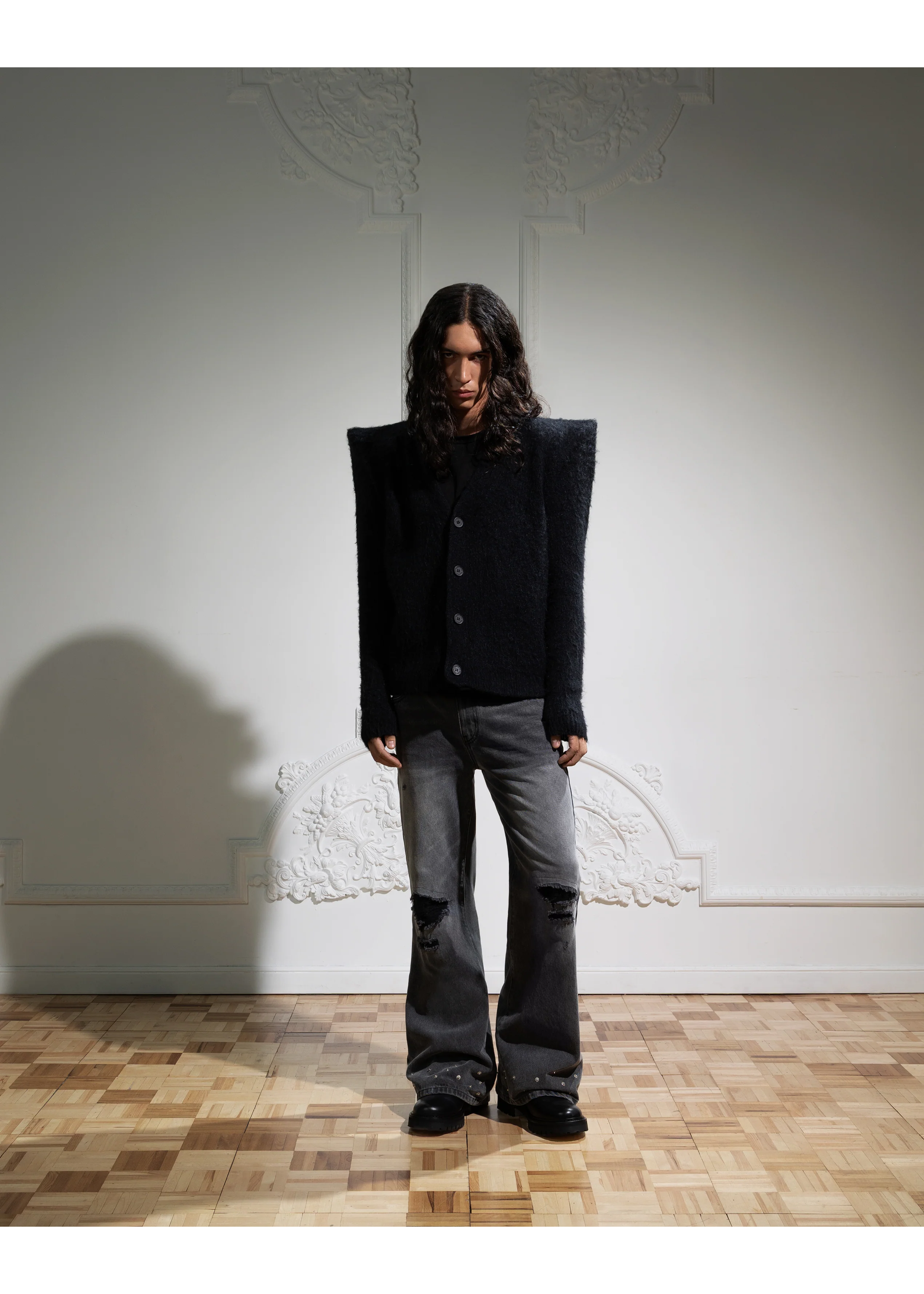 SERPENT FLARE DENIM in GREY - Image 12