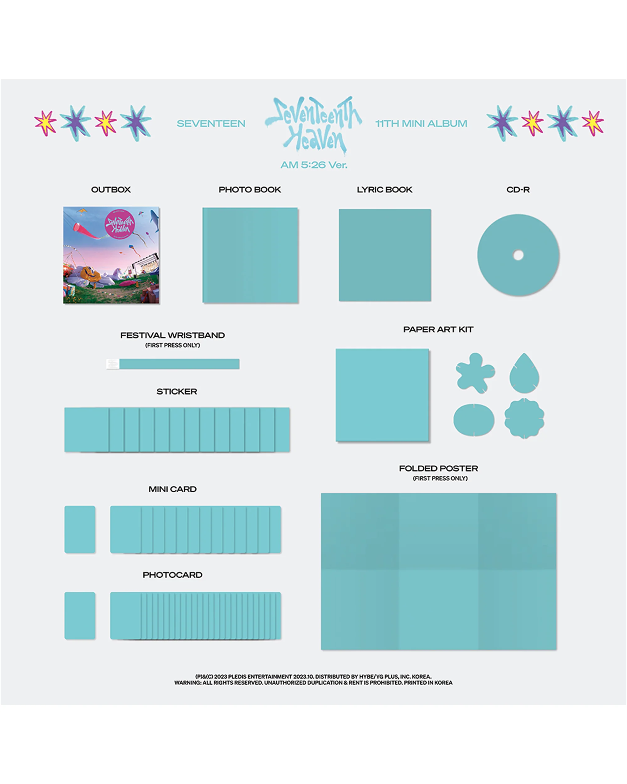 SEVENTEEN 11th Mini Album 'SEVENTEENTH HEAVEN' AM 5:26 Ver. - Image 3
