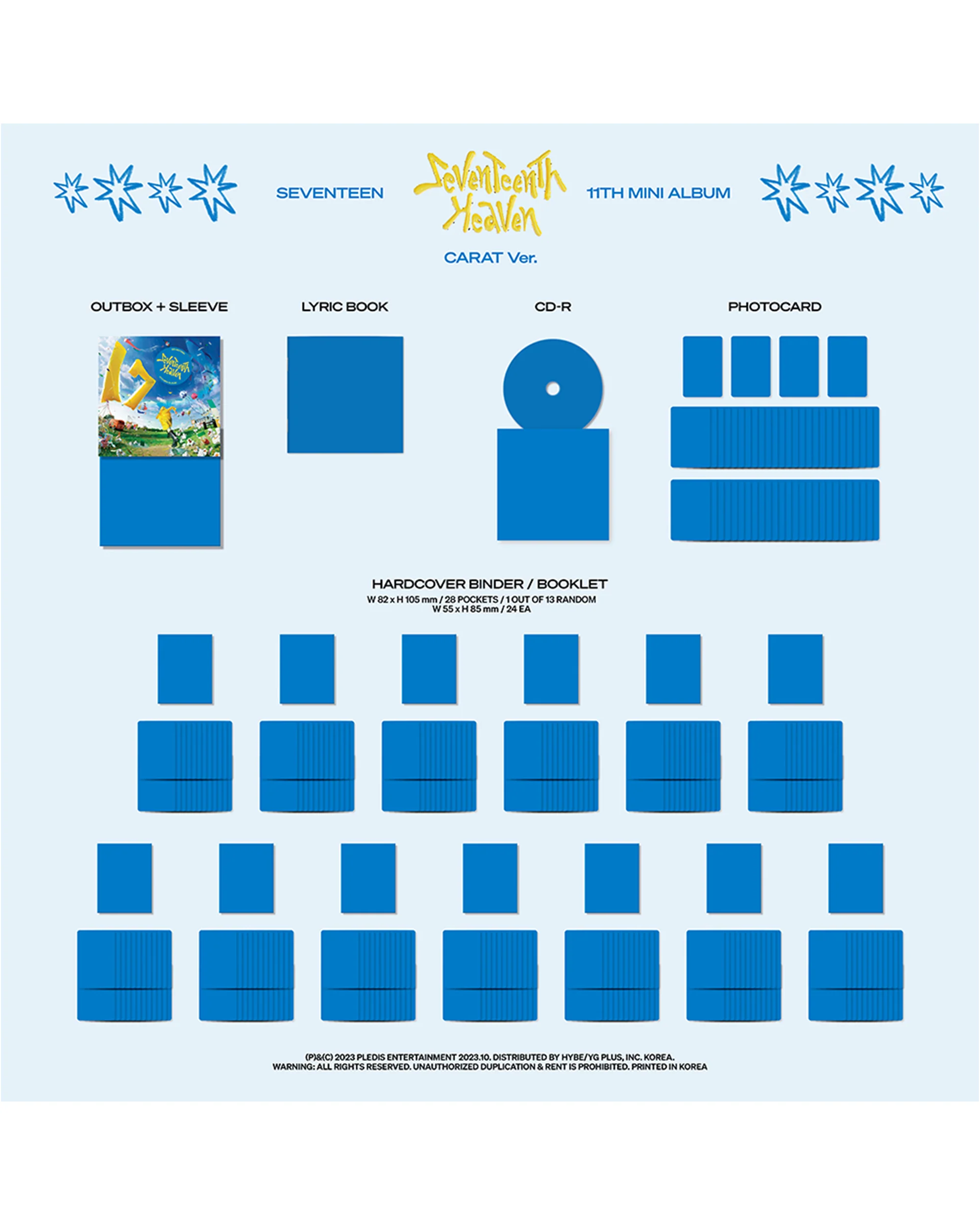 SEVENTEEN 11th Mini Album 'SEVENTEENTH HEAVEN' Carat Ver.