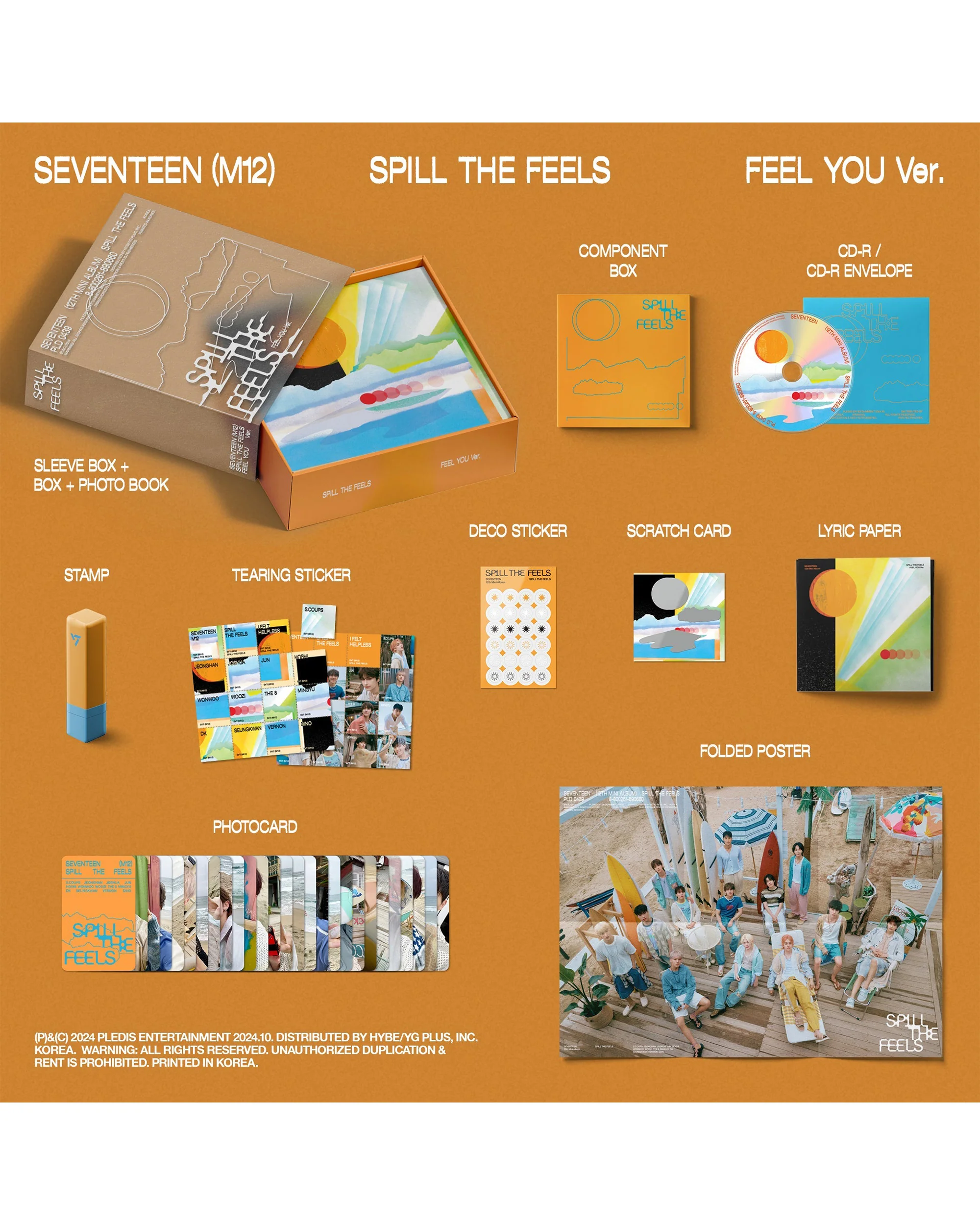 SEVENTEEN 12th Mini Album 'SPILL THE FEELS' FEEL YOU Ver. - Image 2