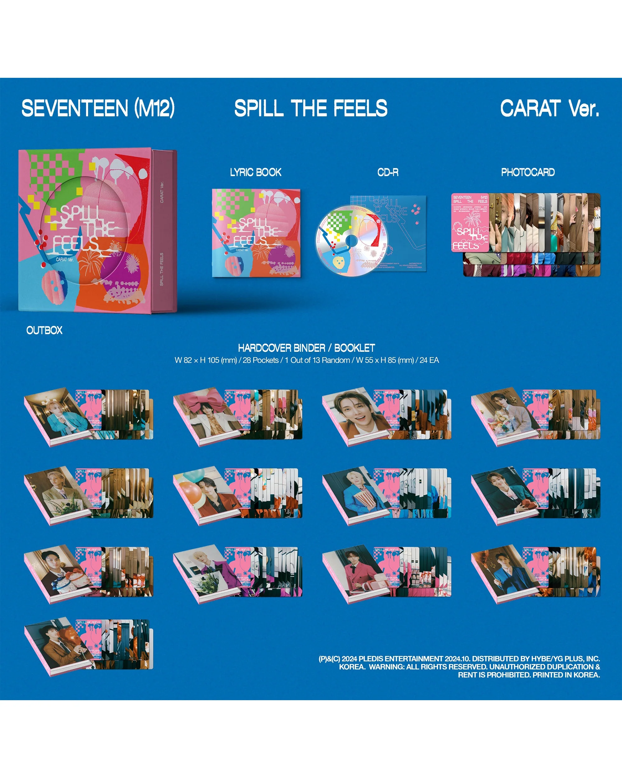 SEVENTEEN - SEVENTEEN 12th Mini Album 'SPILL THE FEELS' CARAT Ver. - Image 2