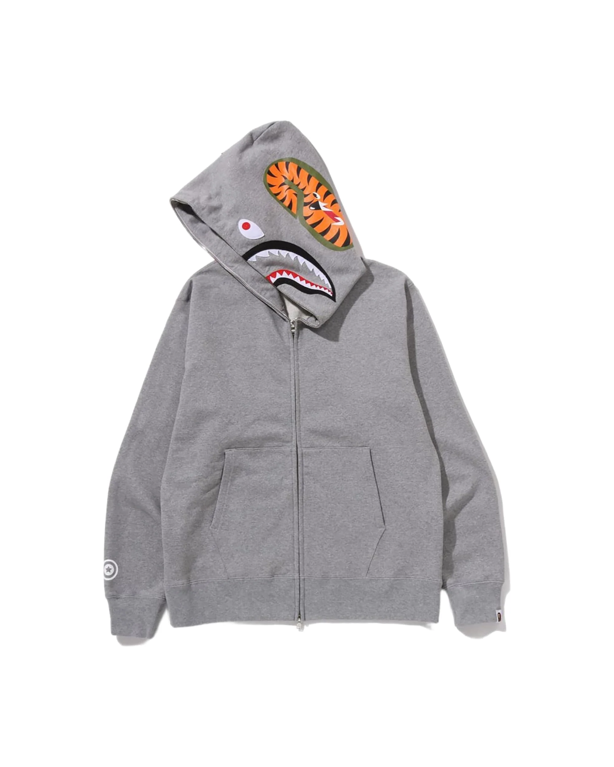SHARK FULL ZIP HOODIE MENS - Image 5