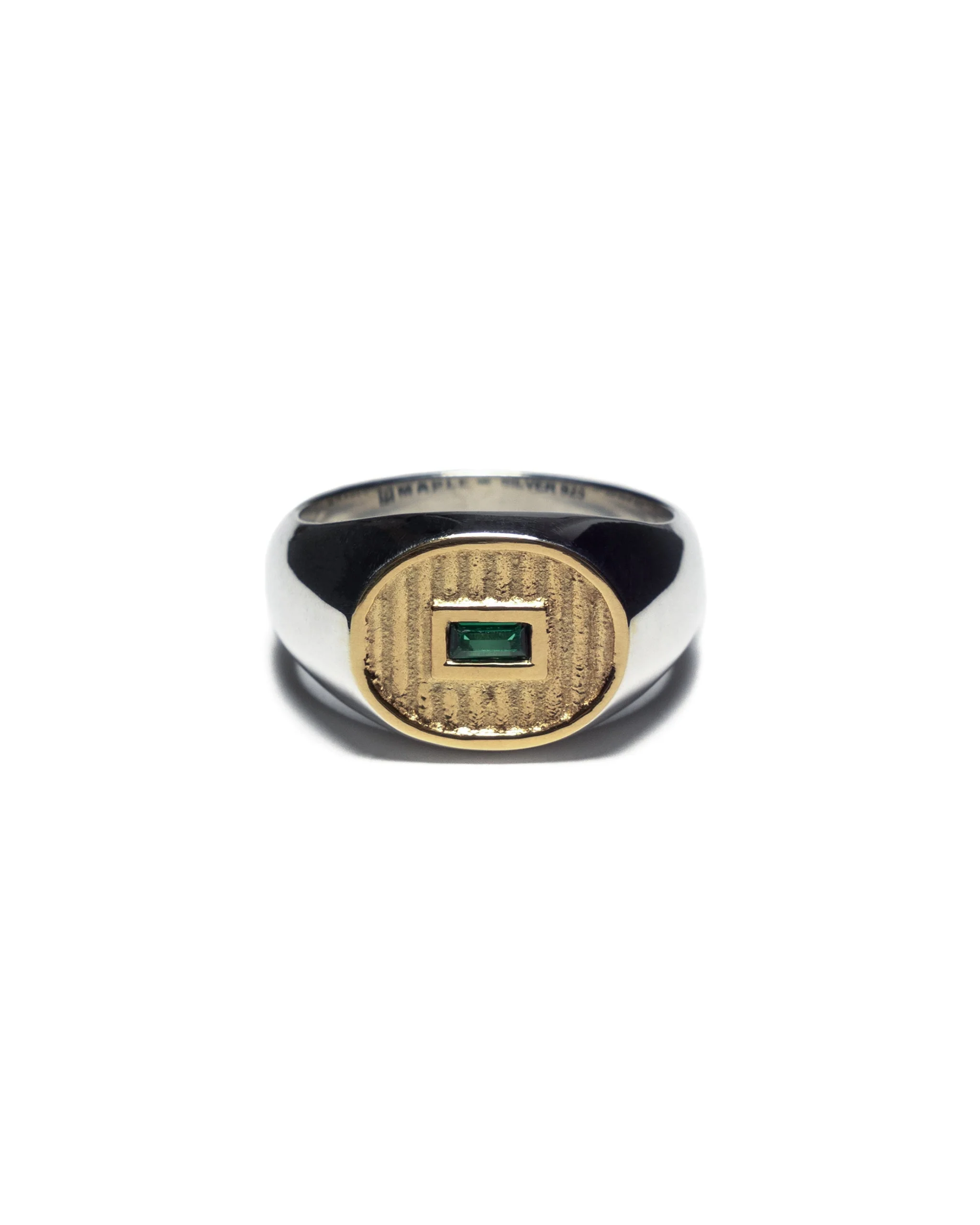 Sherman Signet (Silver/14K/Emerald) - Image 6