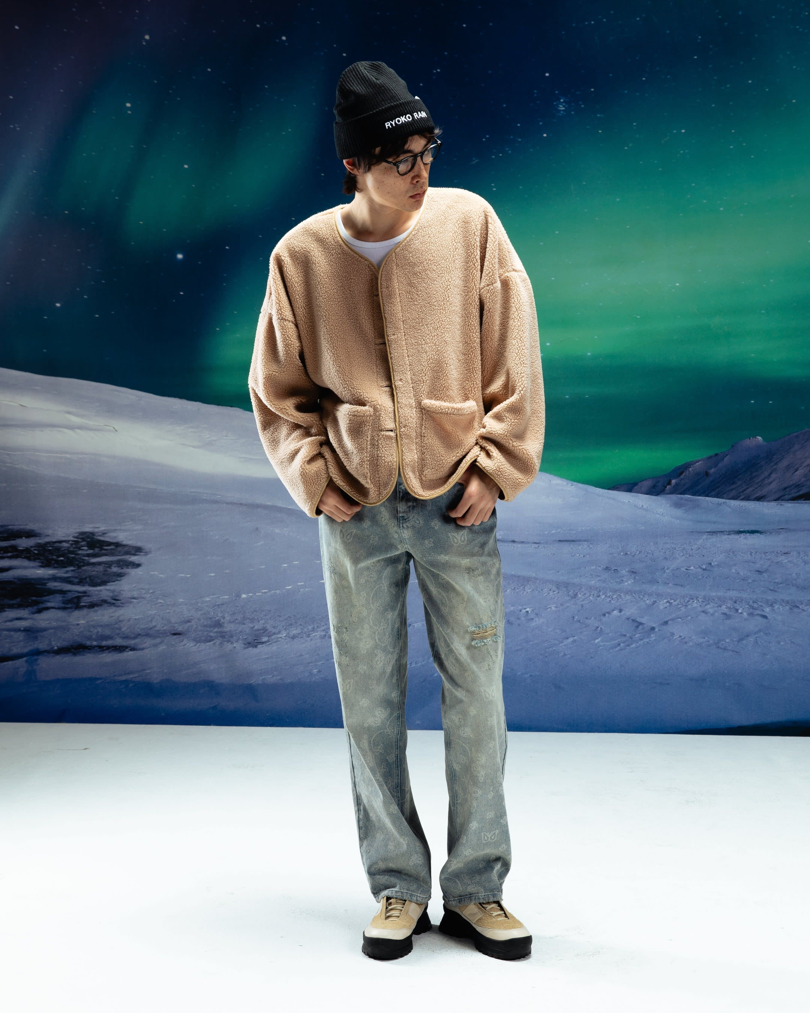 SHERPA BLANKET- LINED BUTTON JACKET - Image 2