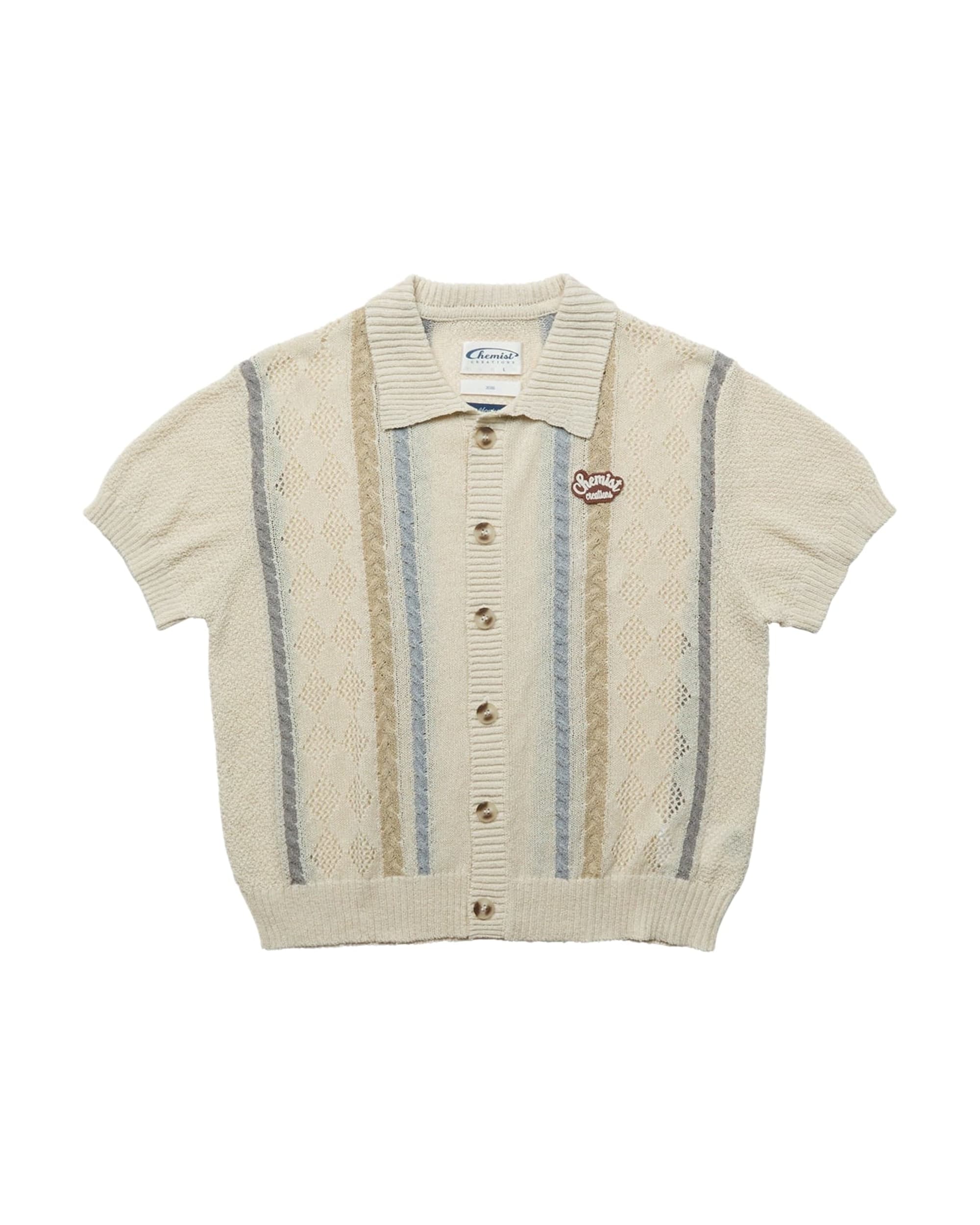 Showa Argyle Knit Cardigan