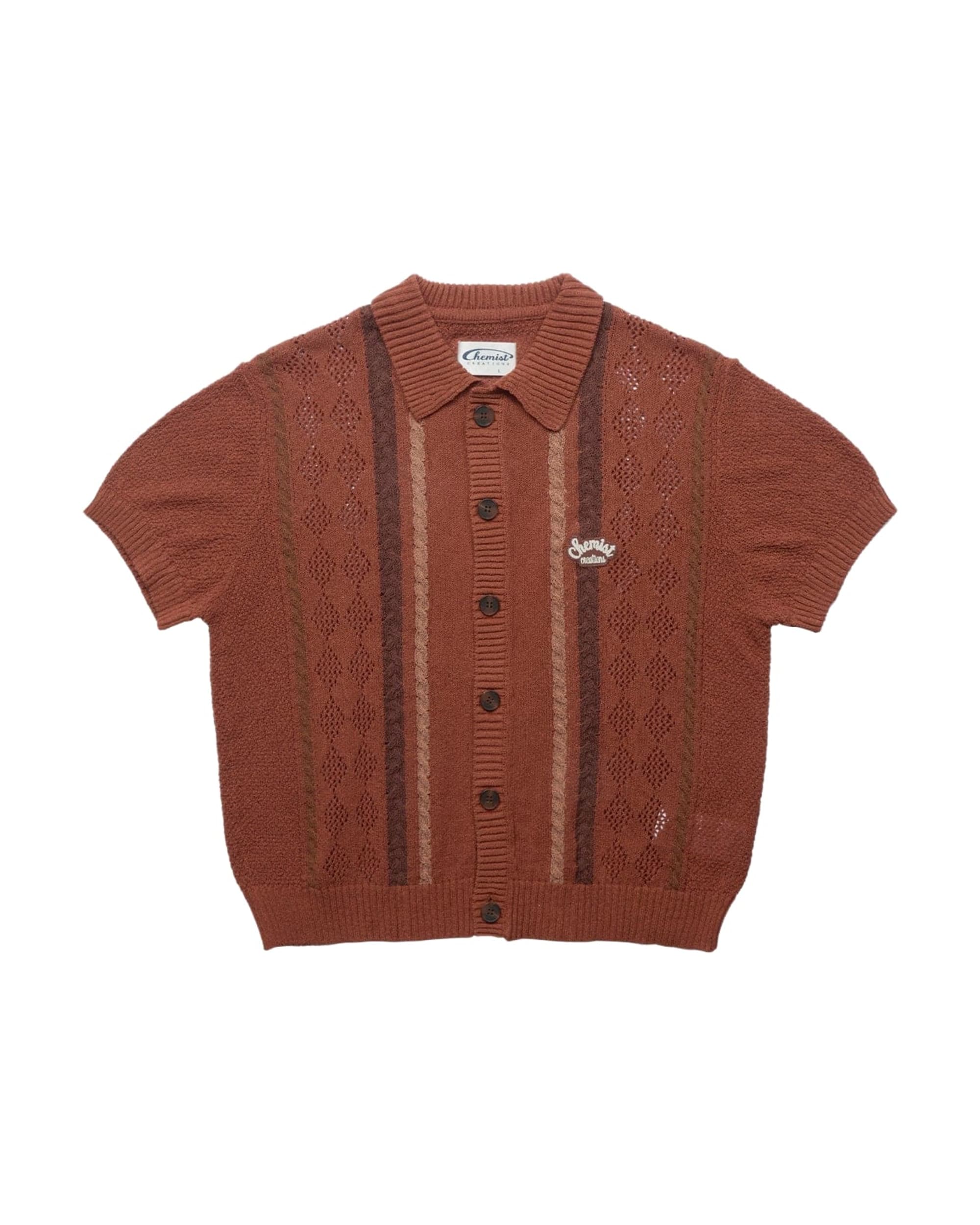 Showa Argyle Knit Cardigan