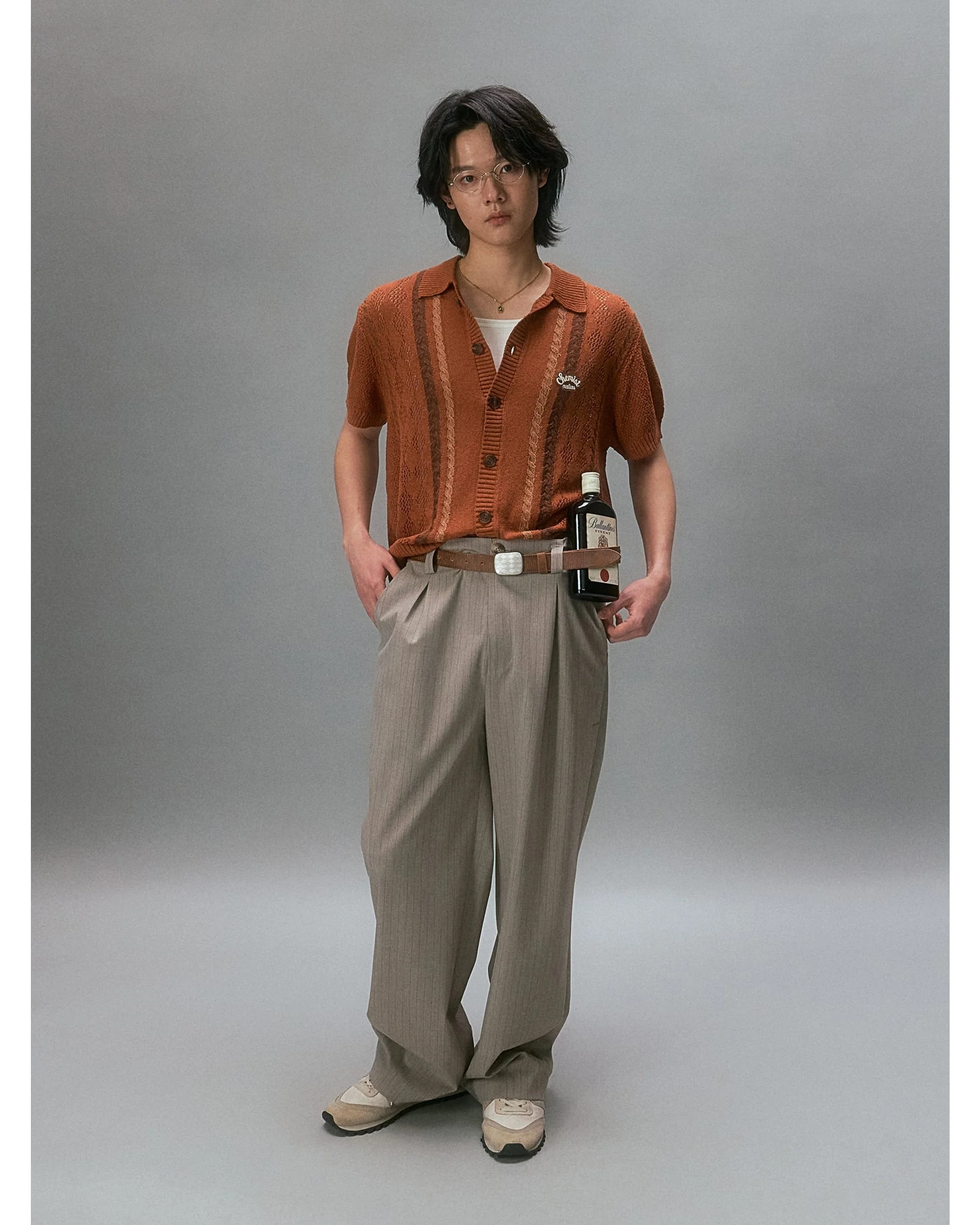 Showa Argyle Knit Cardigan - Image 2