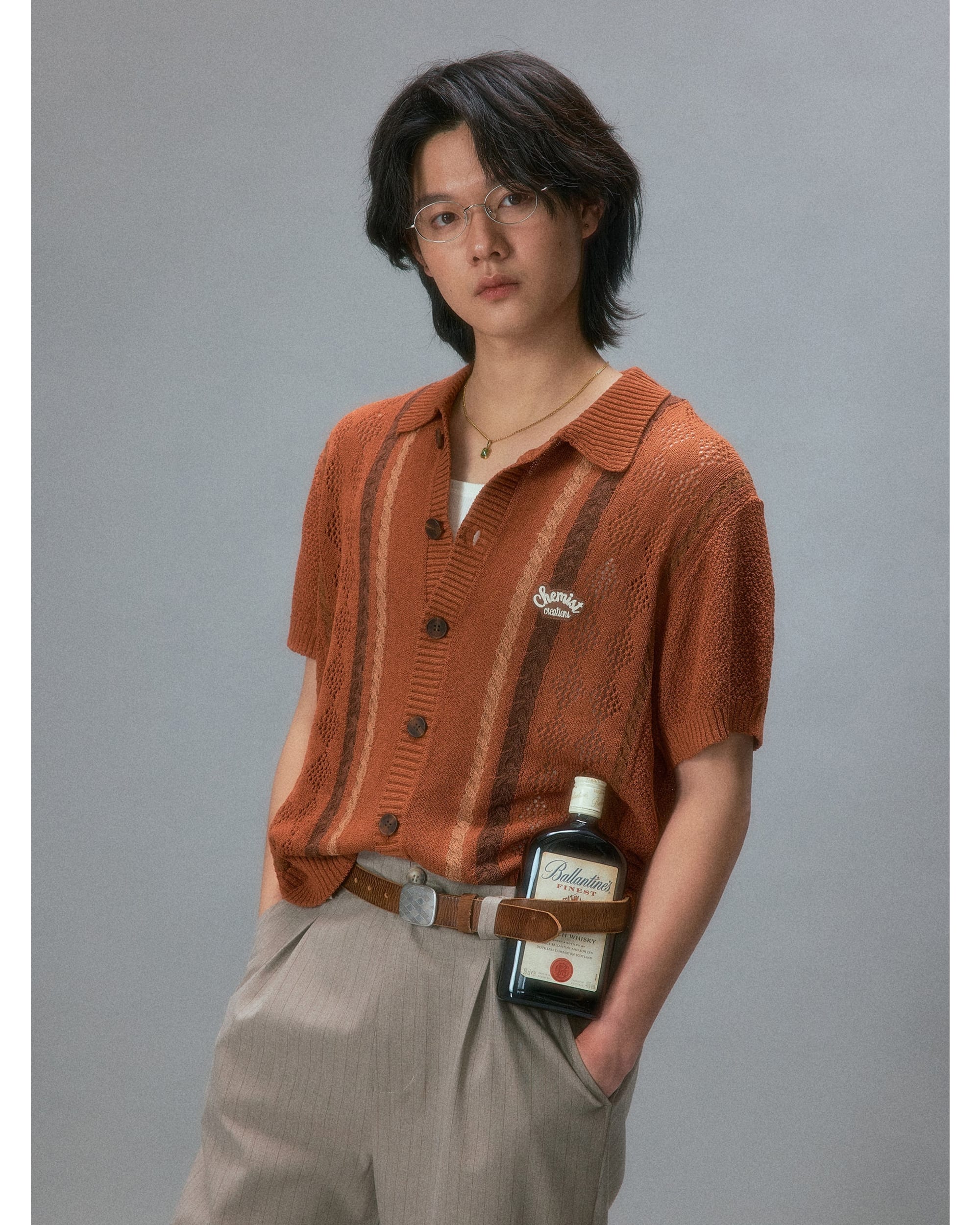 Showa Argyle Knit Cardigan - Image 5