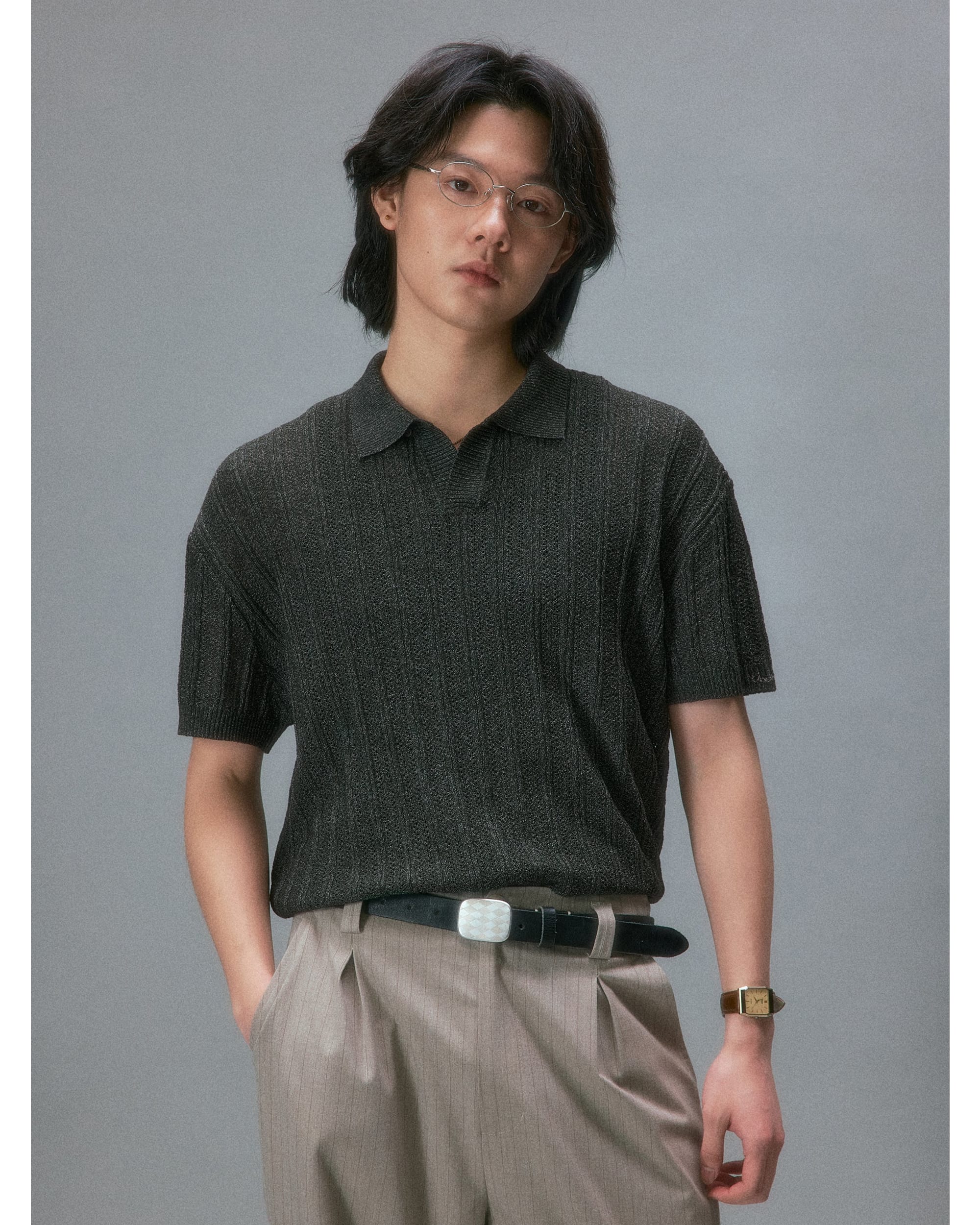 Showa Argyle Plate Buckle Belt - Image 5