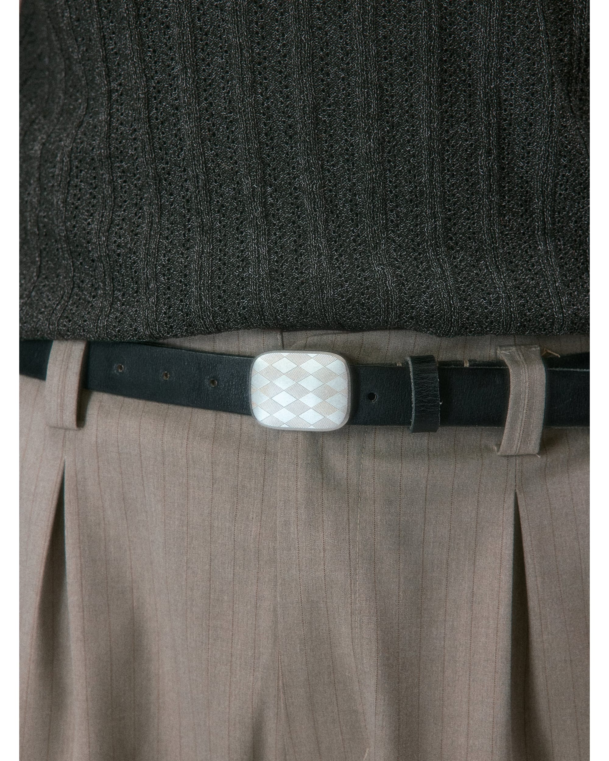 Showa Argyle Plate Buckle Belt - Image 7