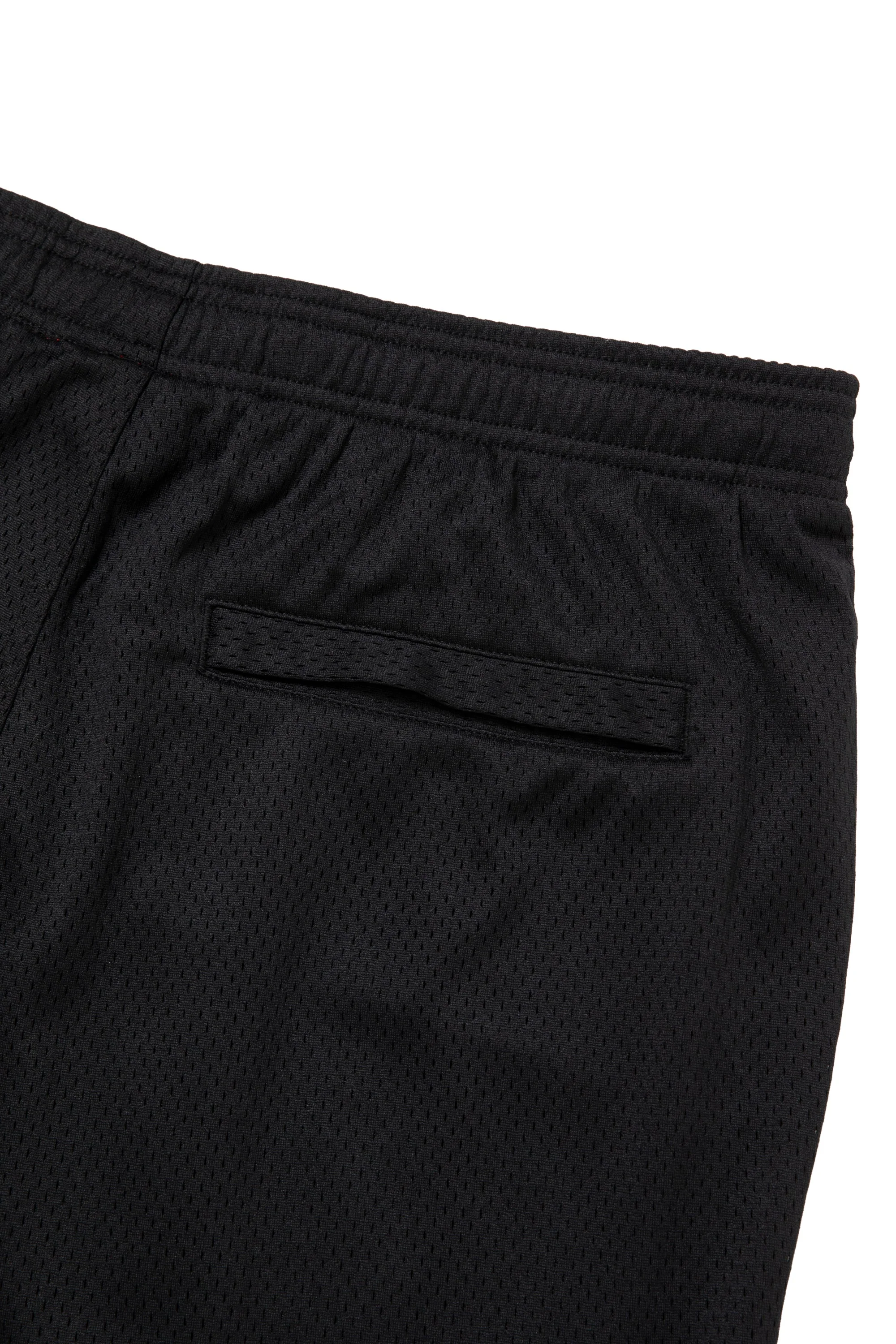 SIDE LOGO SIDE BLANK FRAME MESH SHORTS - BLACK - Image 12