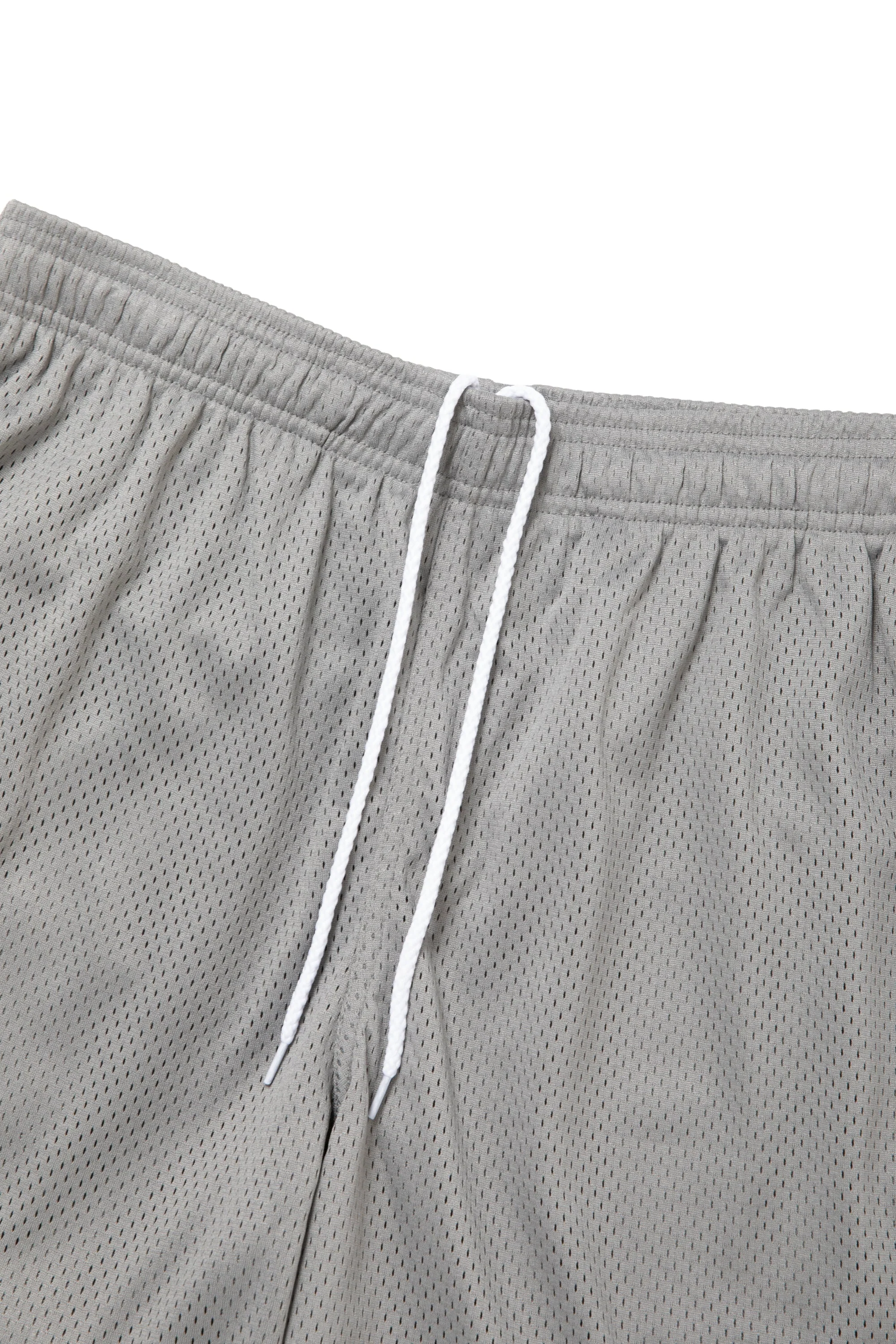 SIDE LOGO SIDE BLANK FRAME MESH SHORTS - ICE GREY - Image 10