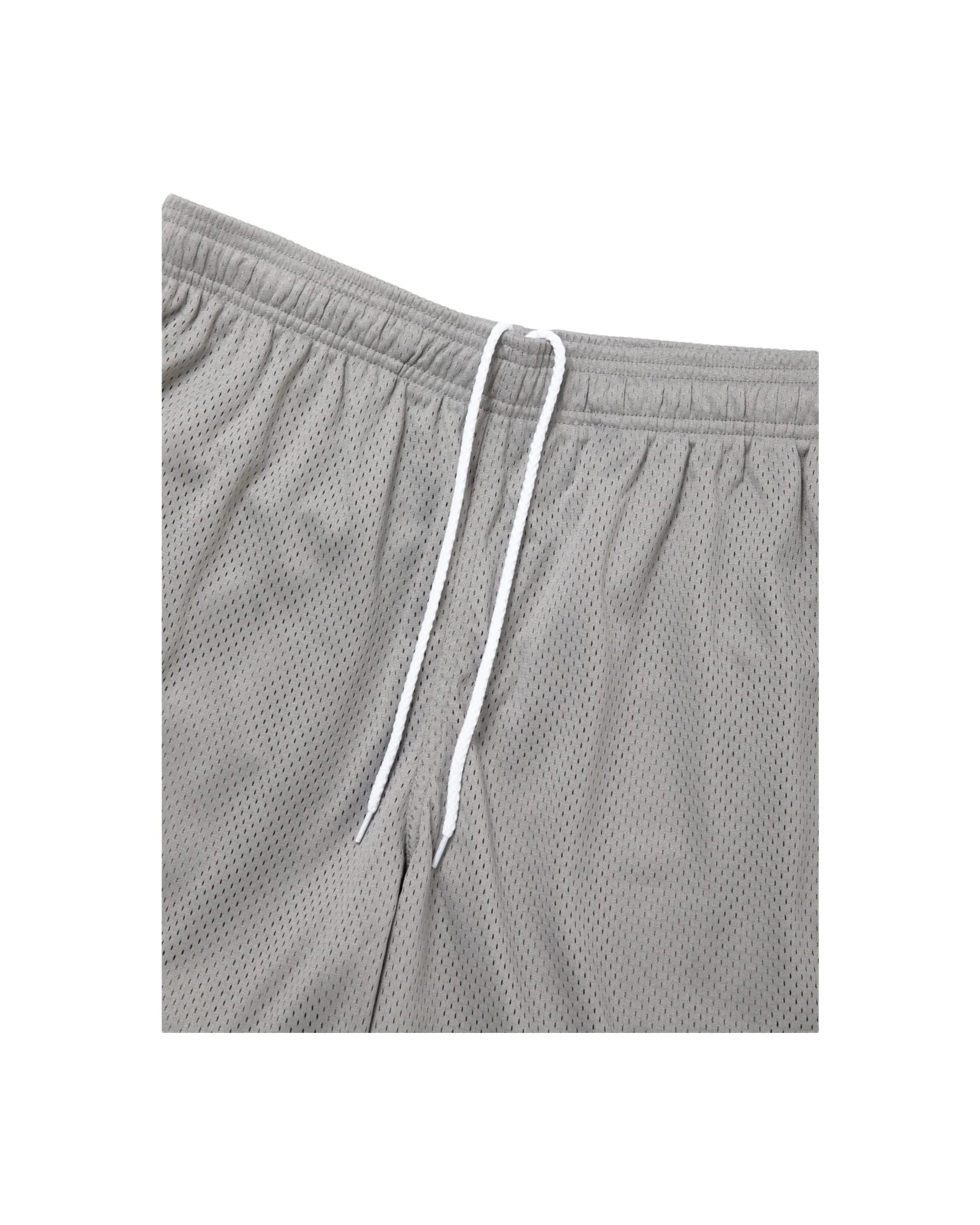 SIDE LOGO SIDE BLANK FRAME MESH SHORTS - ICE GREY - Image 4