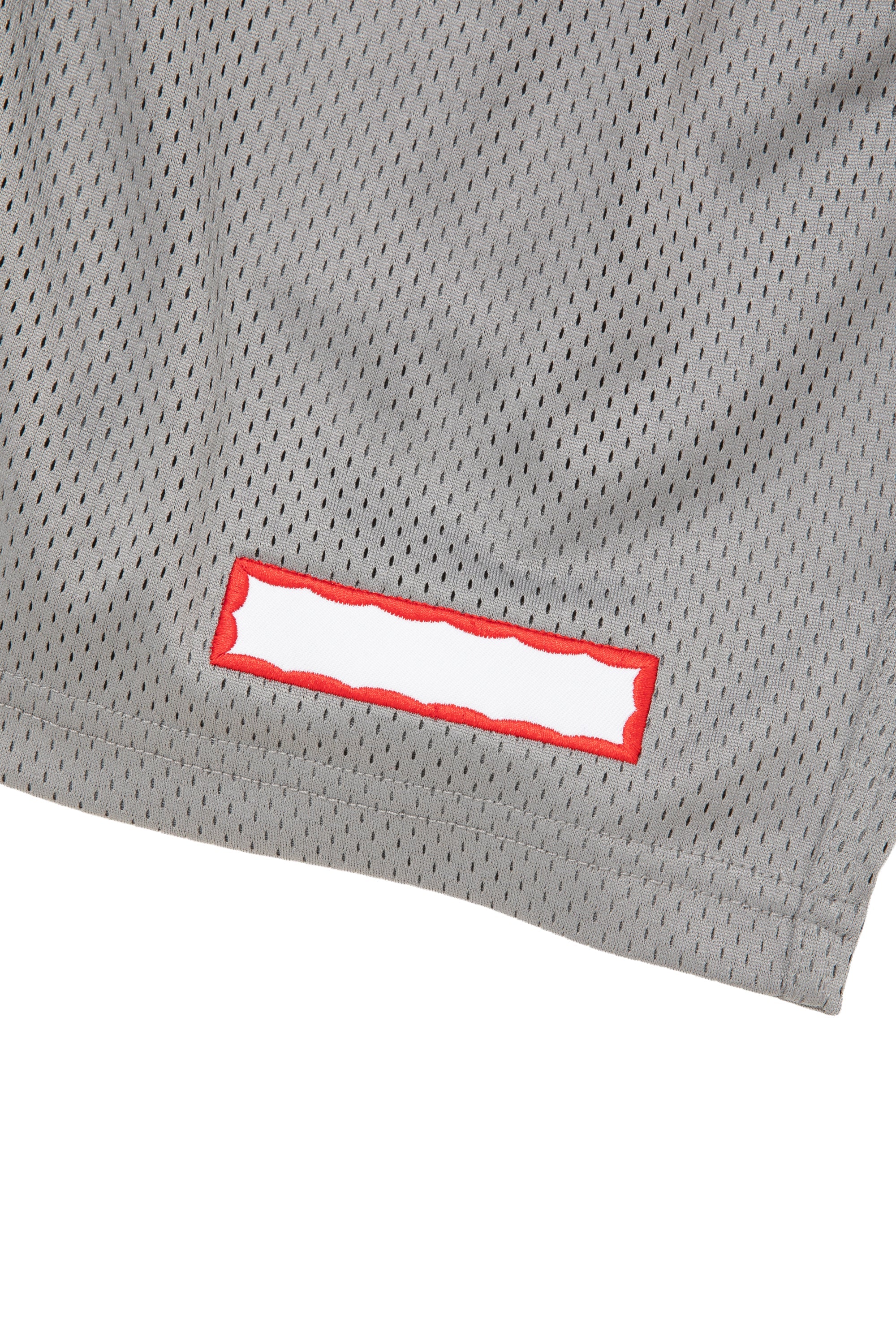 SIDE LOGO SIDE BLANK FRAME MESH SHORTS - ICE GREY - Image 8