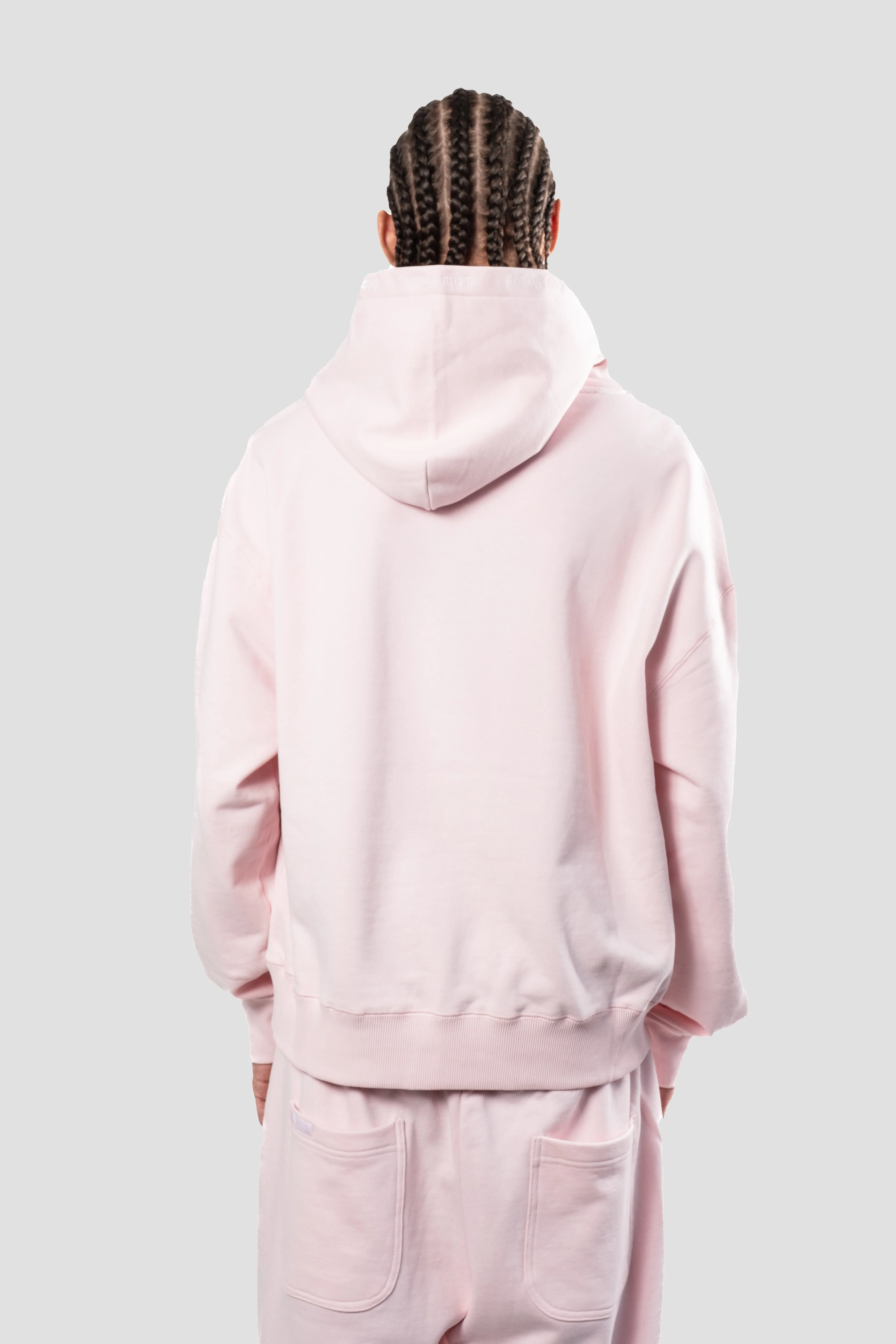 SIGNATURE PINK & WHITE PUFF HOODIE - Image 12