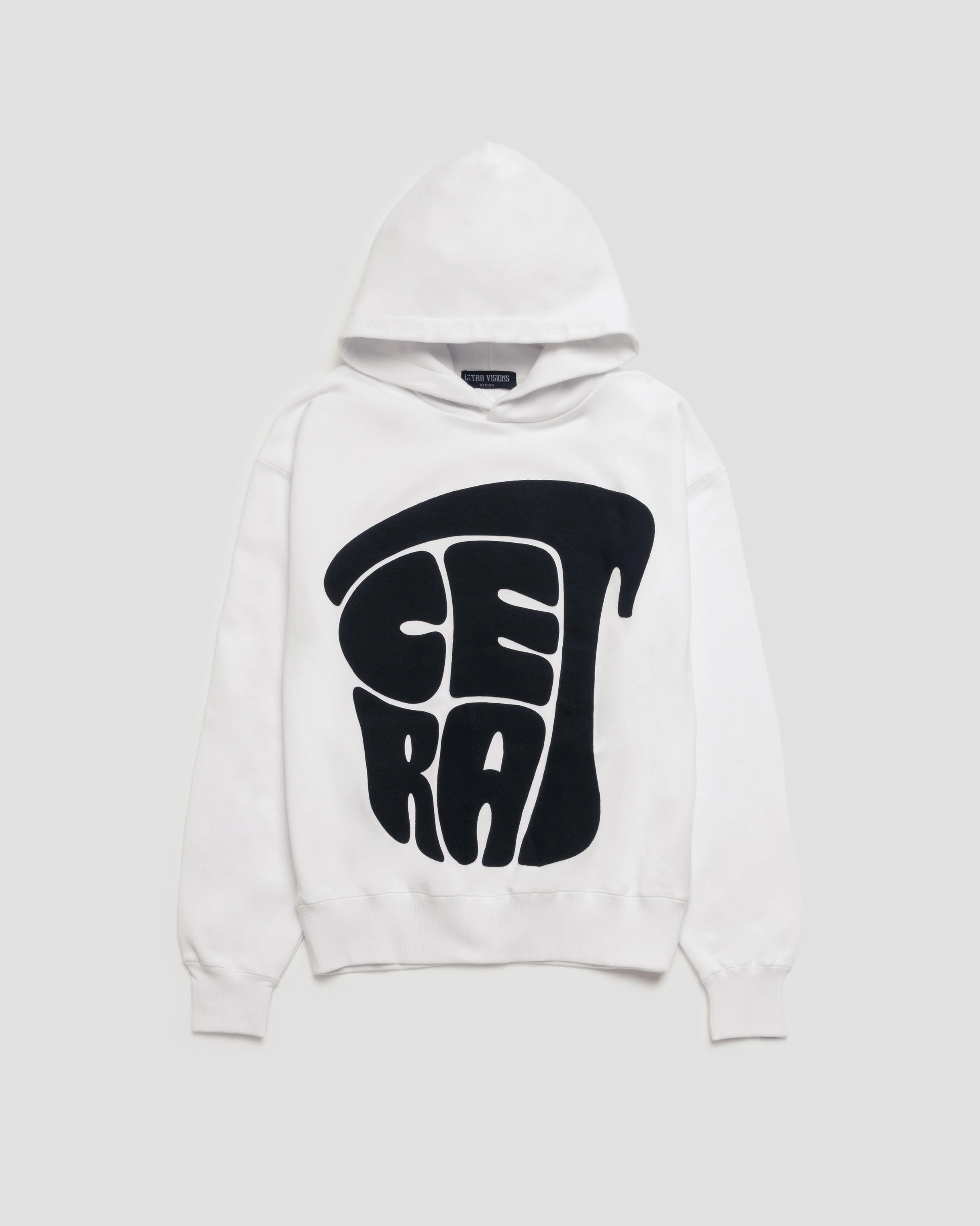 SIGNATURE WHITE & BLACK PUFF HOODIE - Image 6