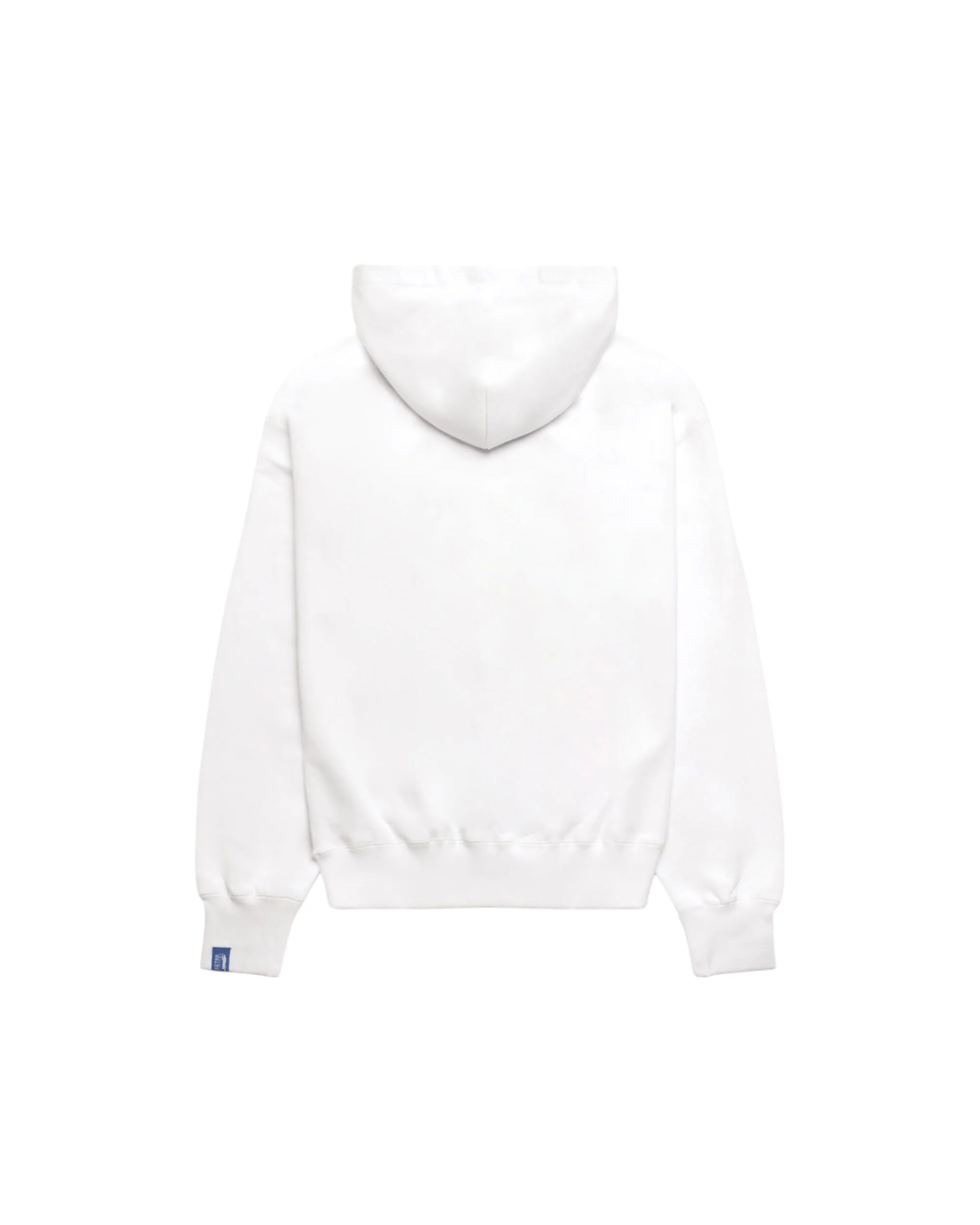 SIGNATURE WHITE & BLUE PUFF HOODIE - Image 2