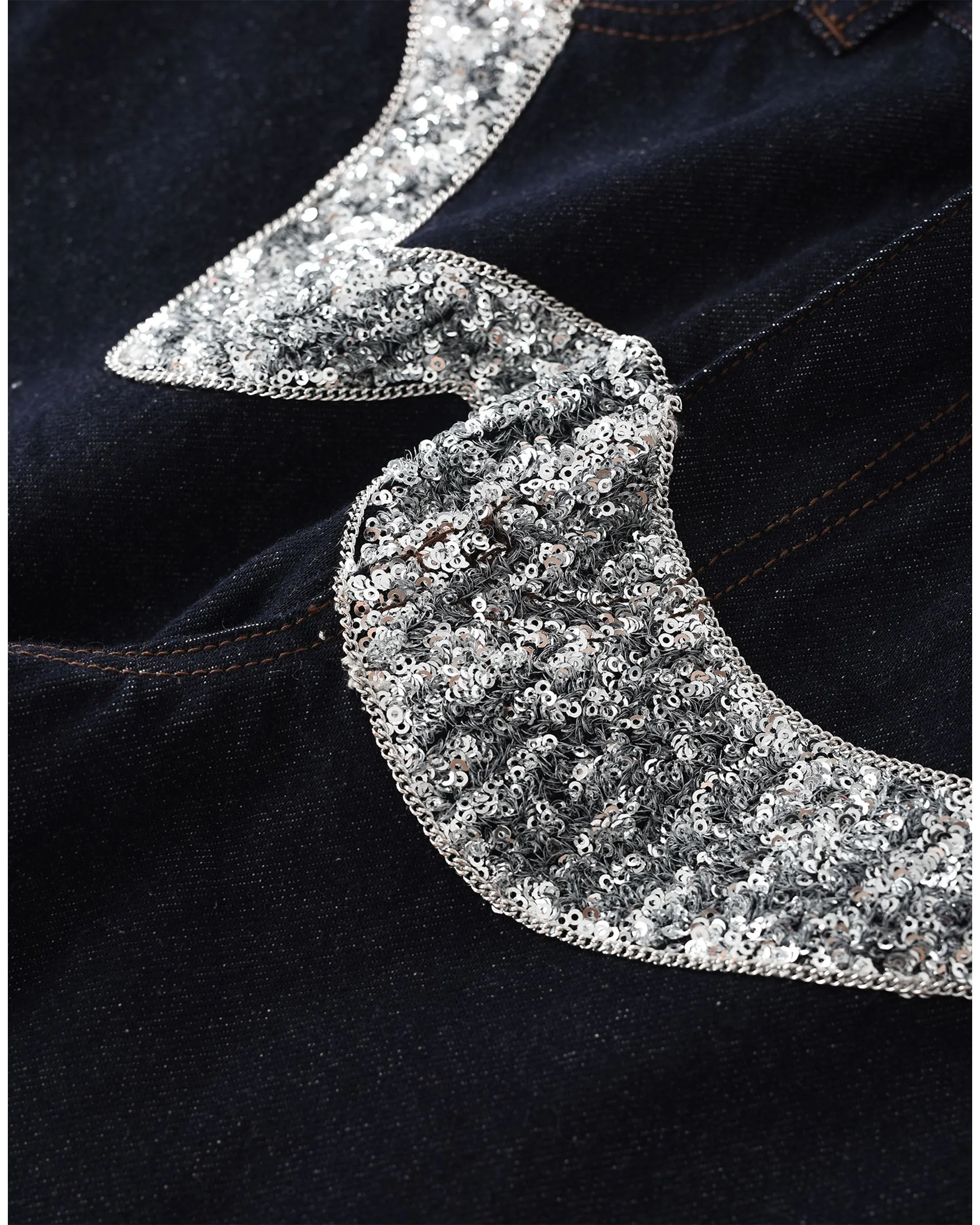 Silver Maze Denim Pants - Image 9