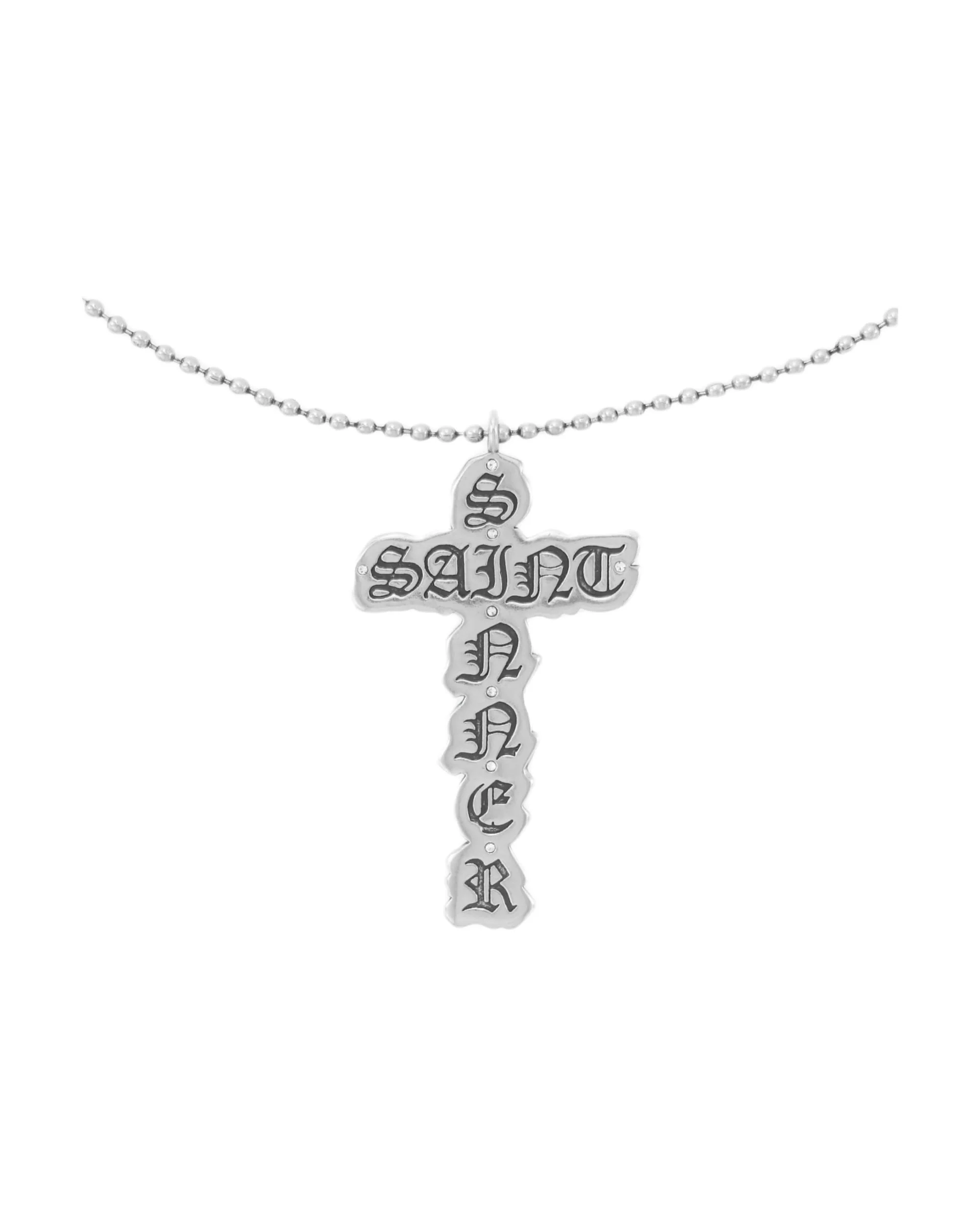 Silver SAINT SINNER Necklace - Image 6