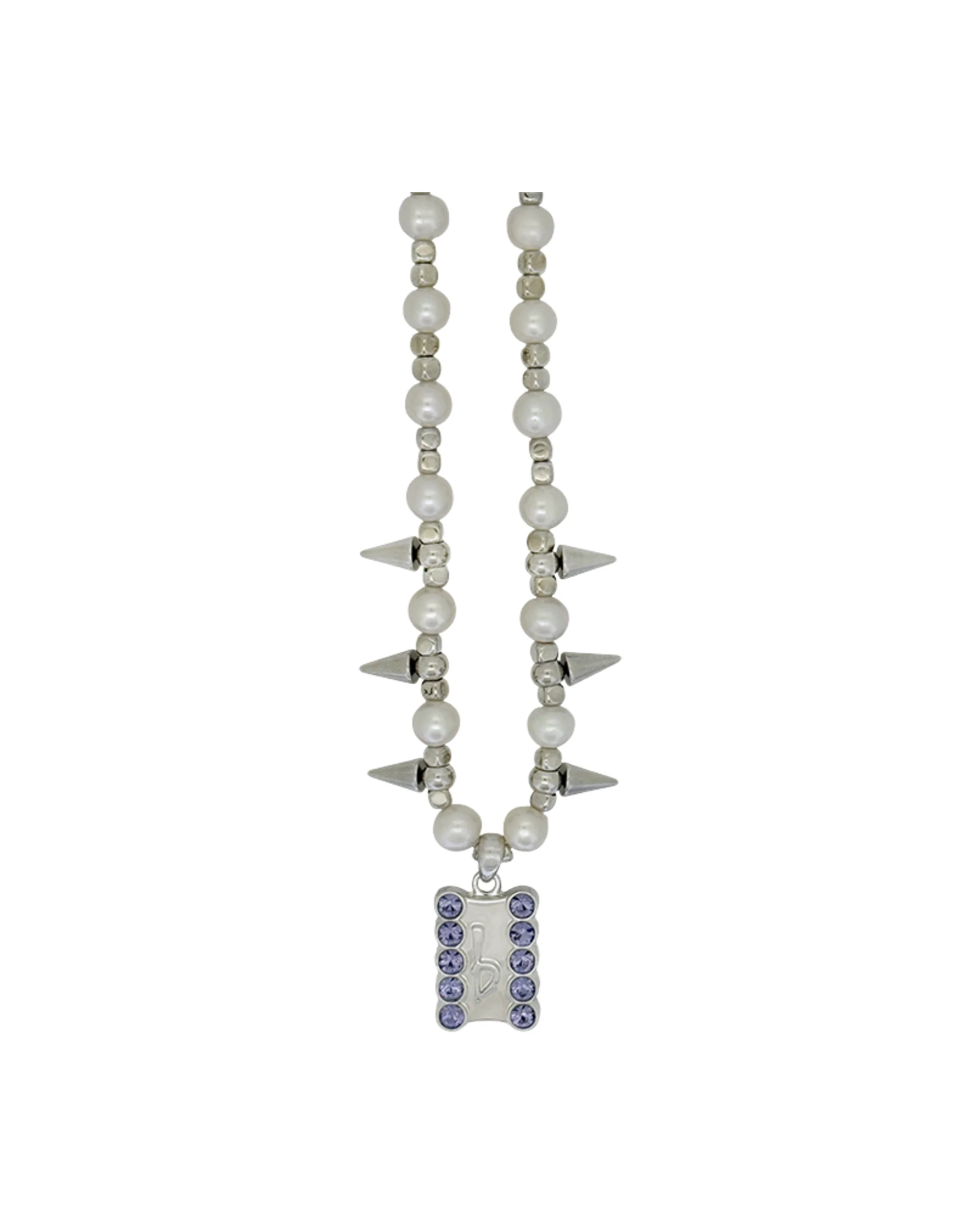Silver Spikes – Pearl / Tanzanite - Image 2