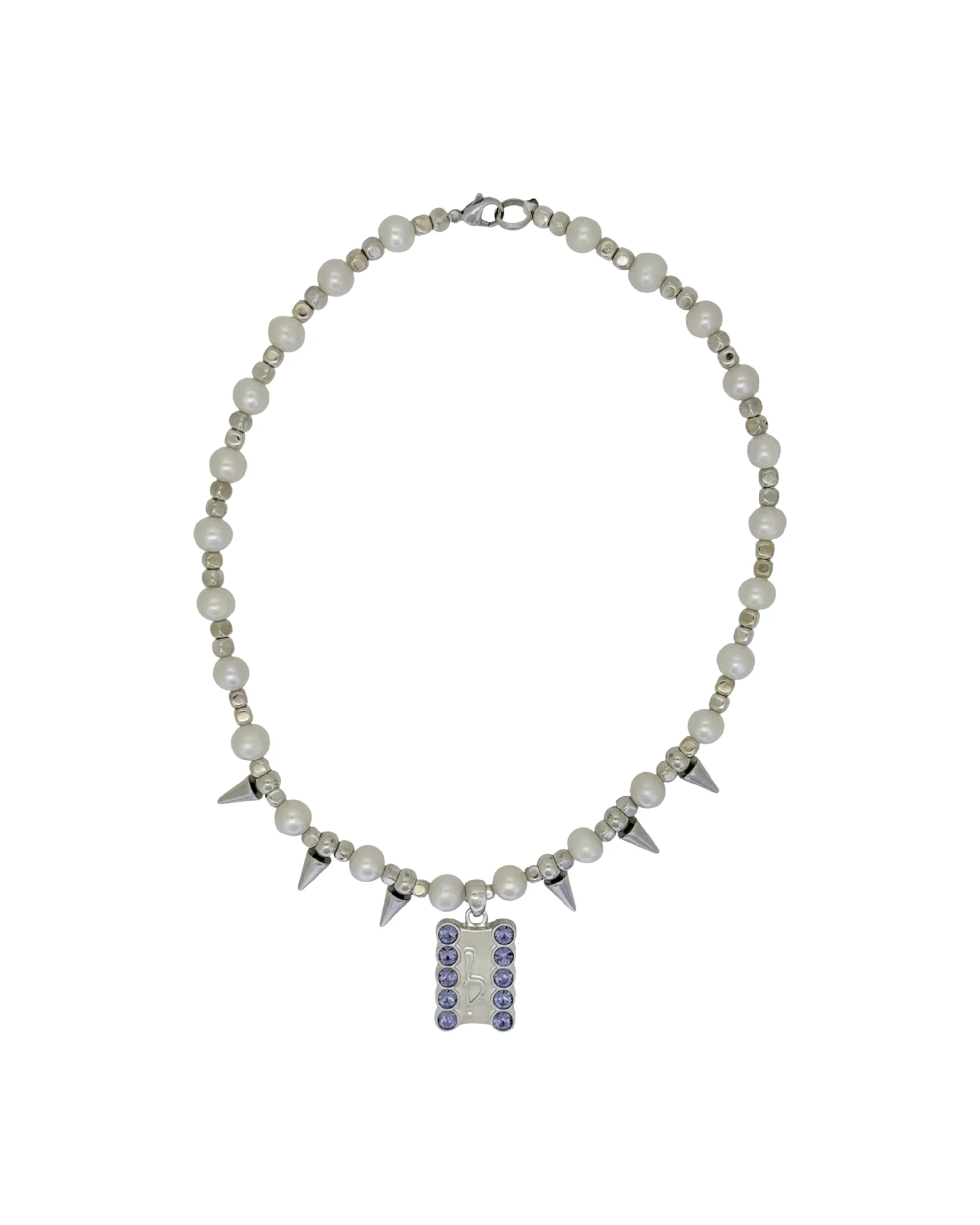 Silver Spikes – Pearl / Tanzanite - Image 3