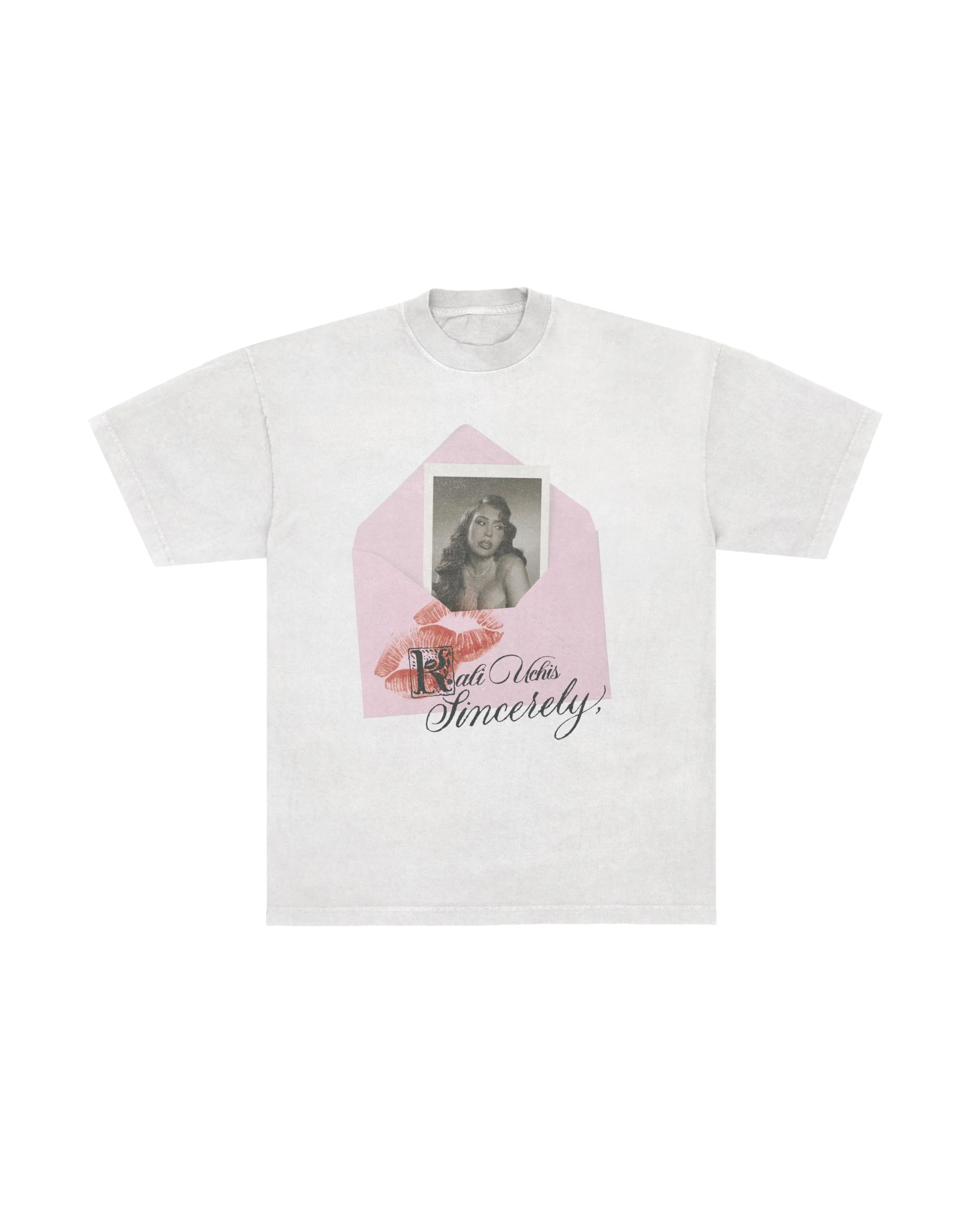 Sincerely, Tour Envelope Tee - White